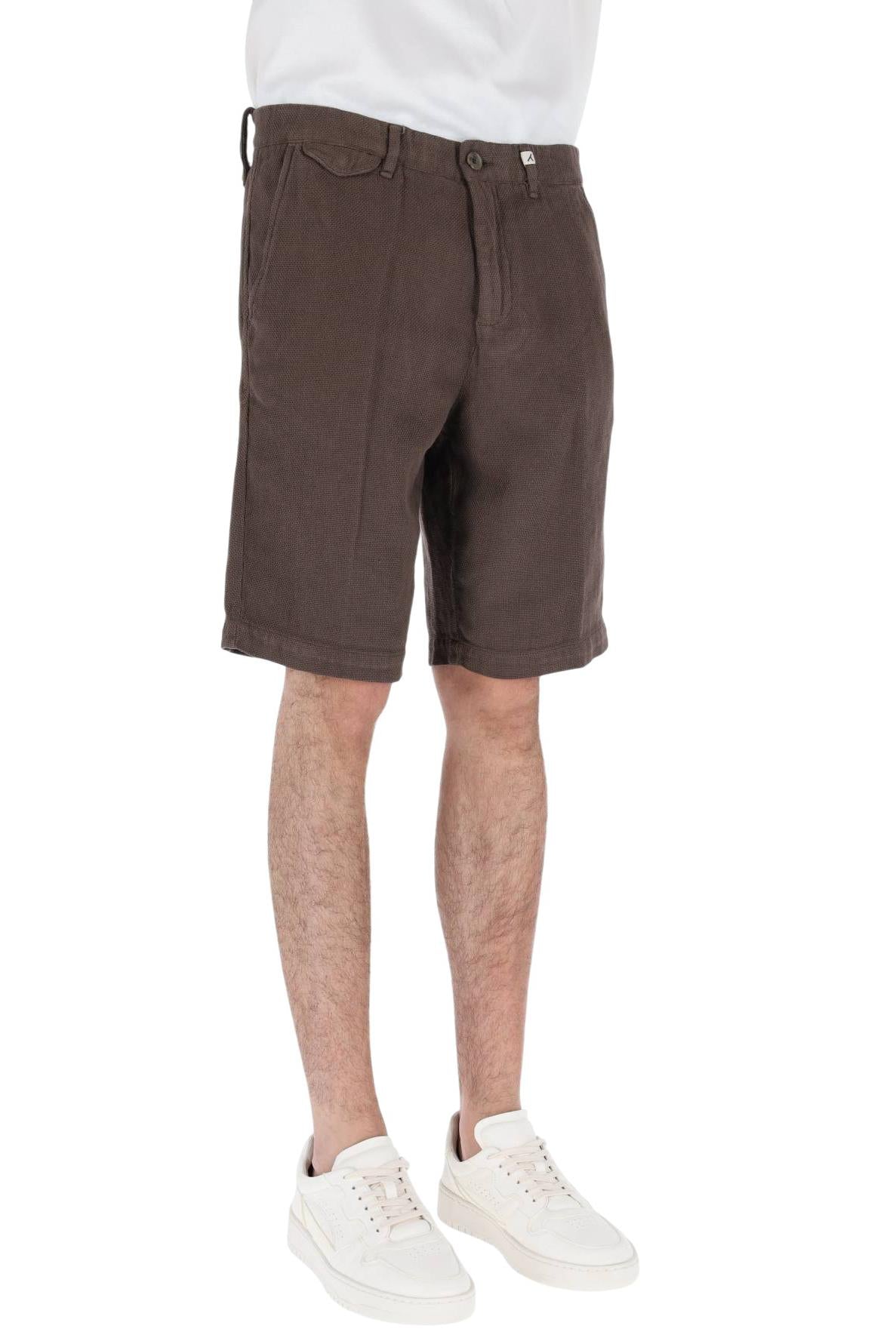 Myths Bermuda tramato in cotone e lino 26M74B 87-6 82