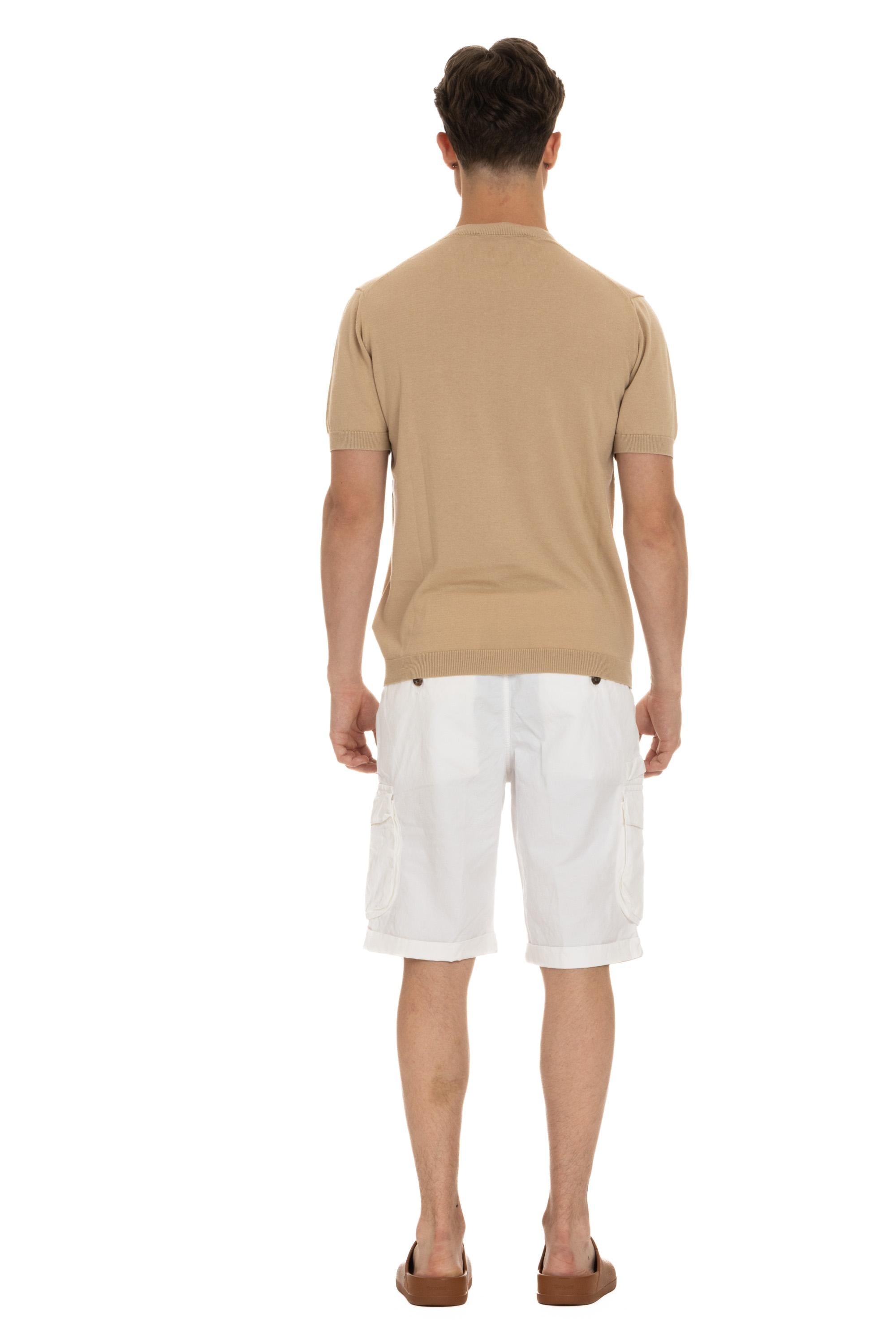 T-shirt a maglieria in cotone FOX PWE24-01/2 BEIGE Tagliatore