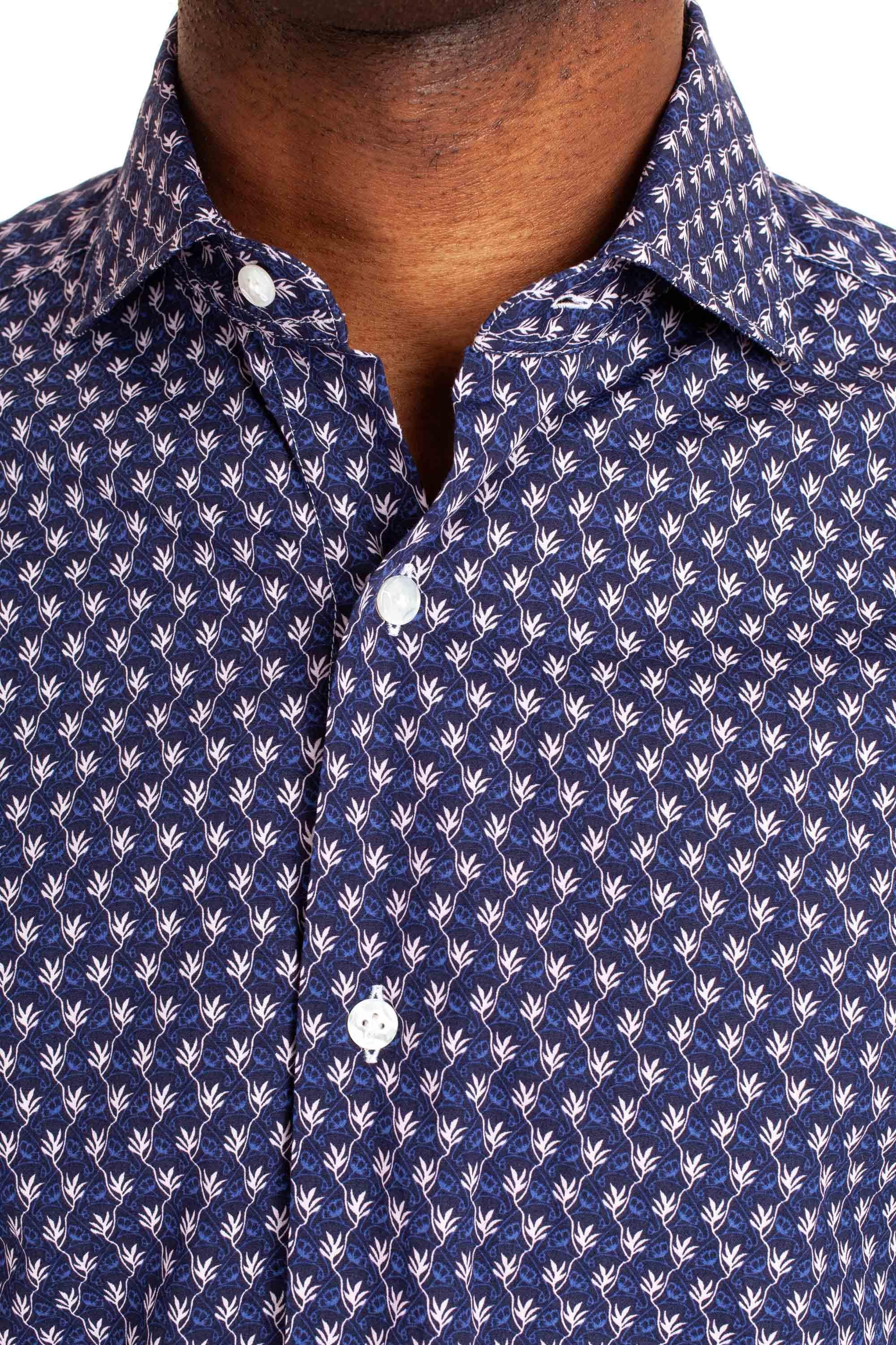 Barba Camicia sartoriale a fantasia linea Dandylife LIU13P0140016.U 0001