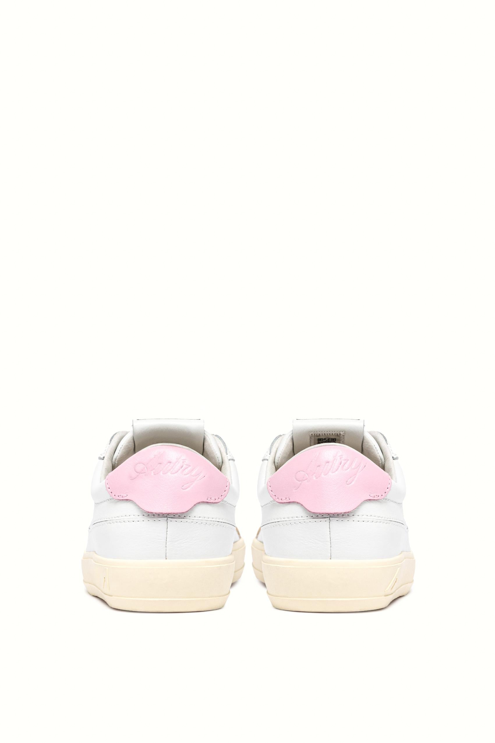 Autry Sneaker donna Windscape in pelle con talloncino rosa SCLW UK04 WHT/FAIRYTALE