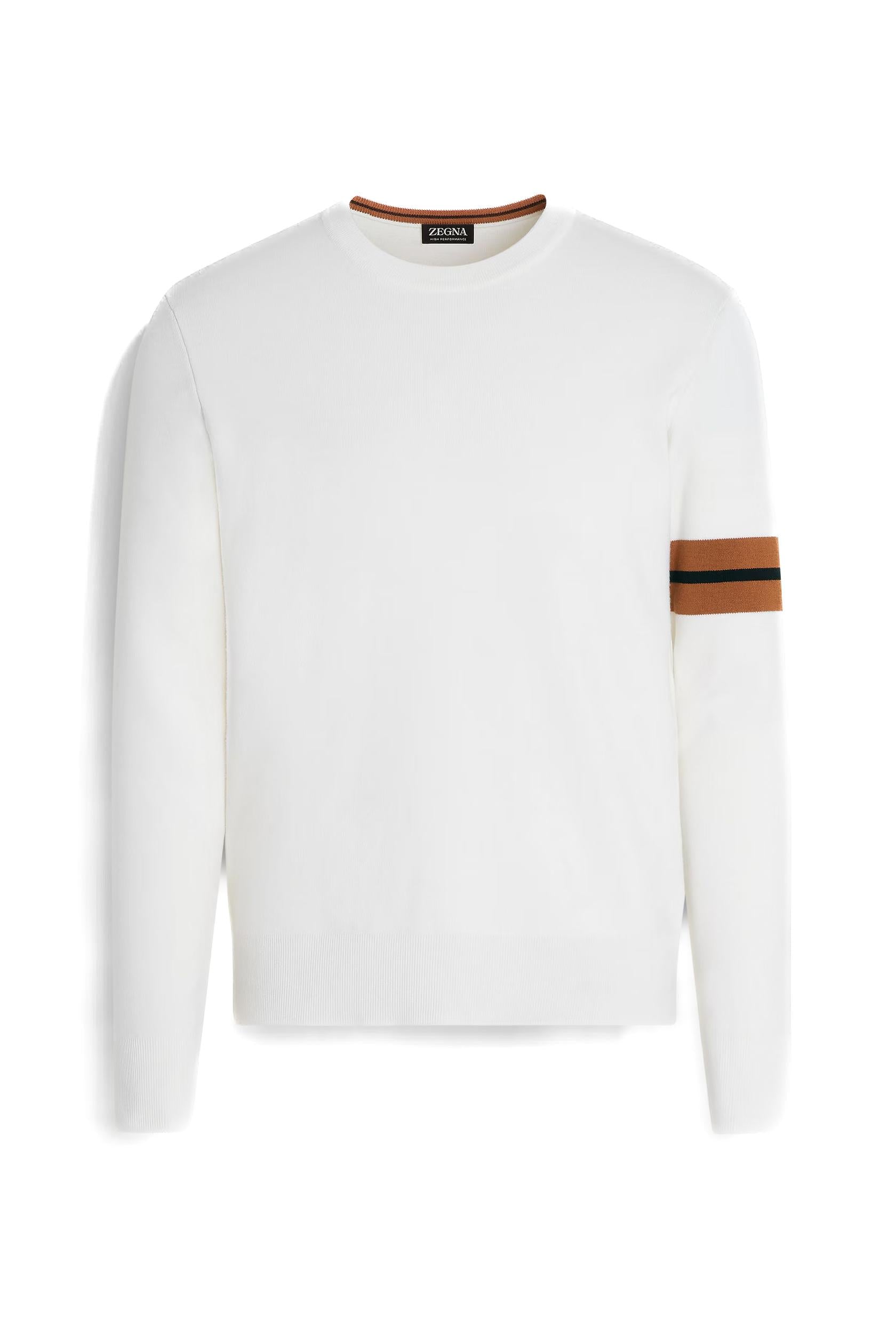 Zegna Maglia girocollo in lana High Performance E8M91 110 N01