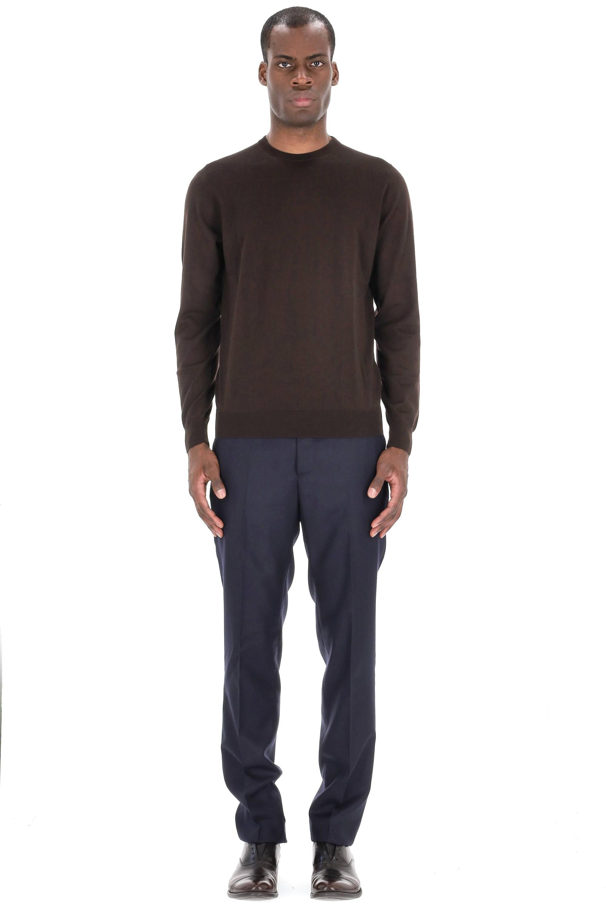 Drumohr Maglia girocollo in lana Super 140's D0D103L 595
