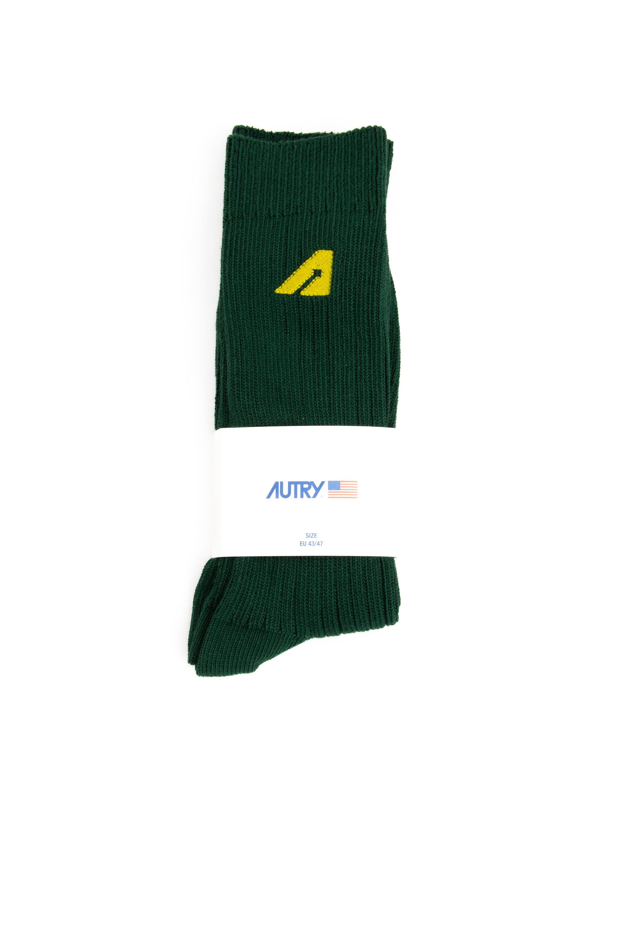 Autry Calza in misto cotone unisex SOPU 39EV EMBRO GREEN