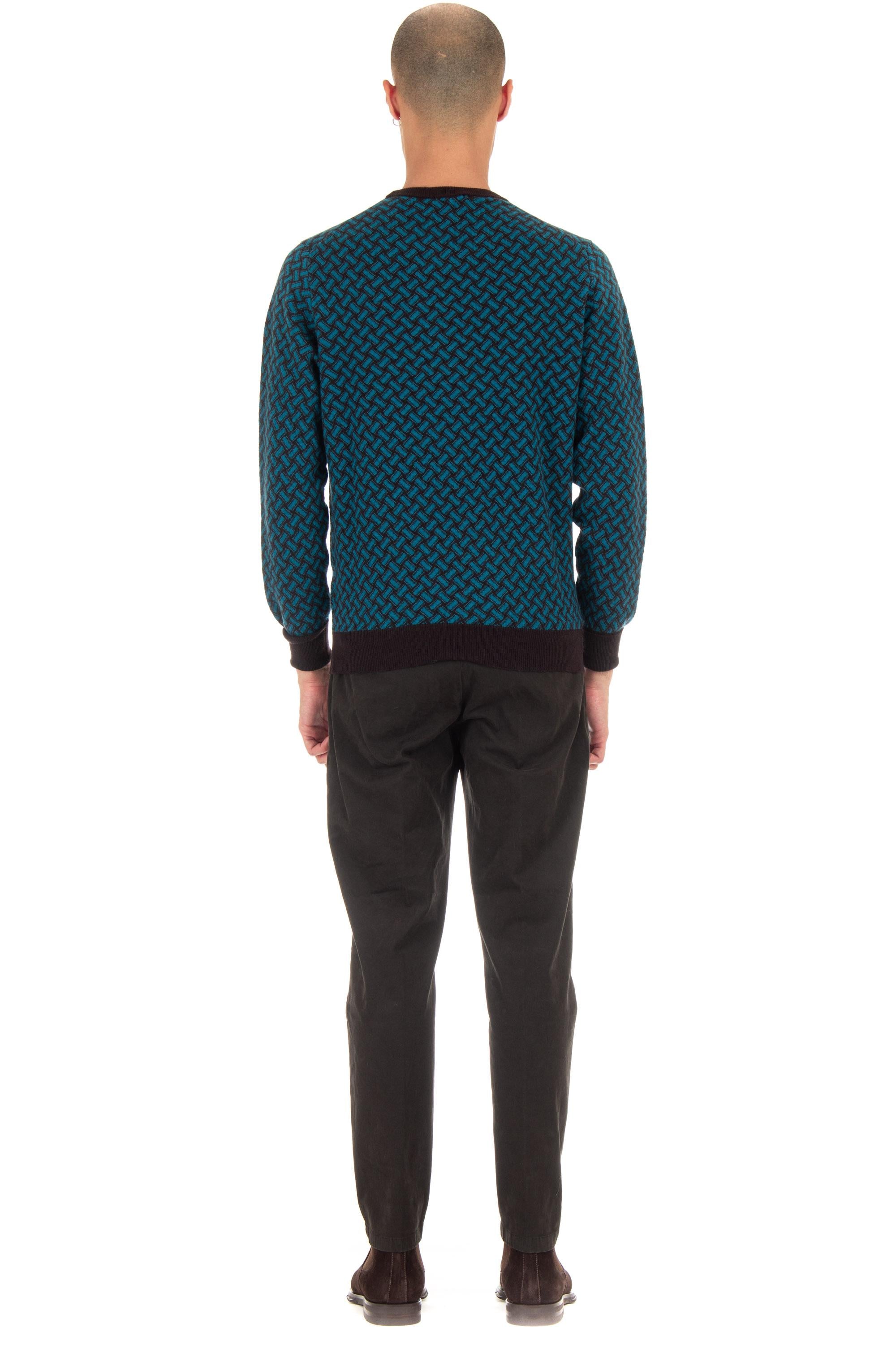 Maglia girocollo biscottino in puro cashmere D2K103.2 RB03 Drumohr