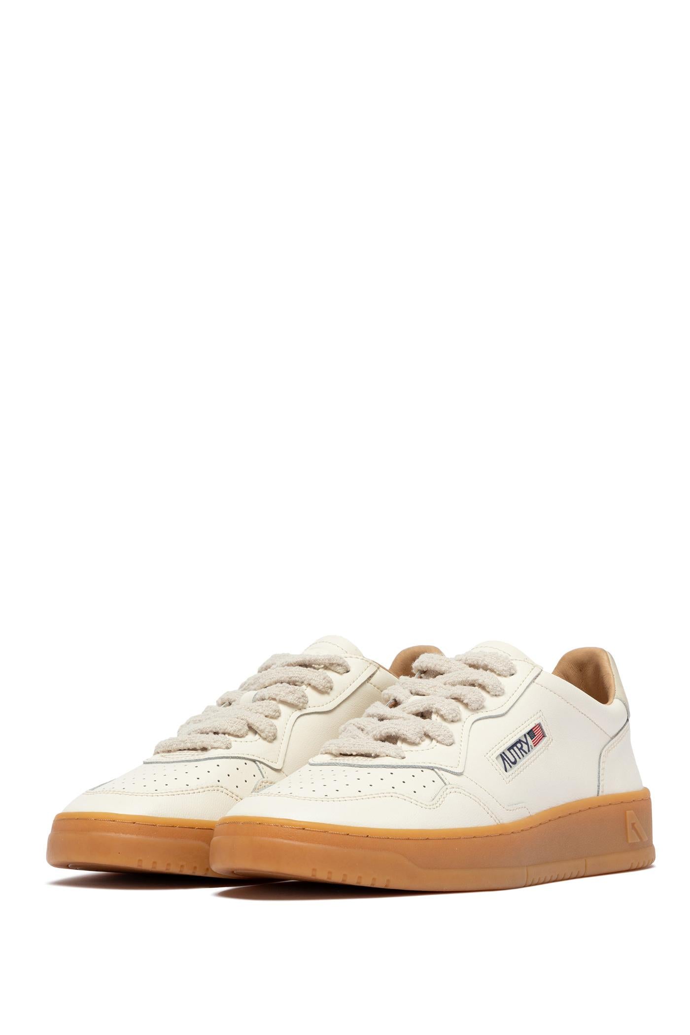 Autry Ssneaker donna Medalist in soft leather AULW BD01 MRSH/MRSH