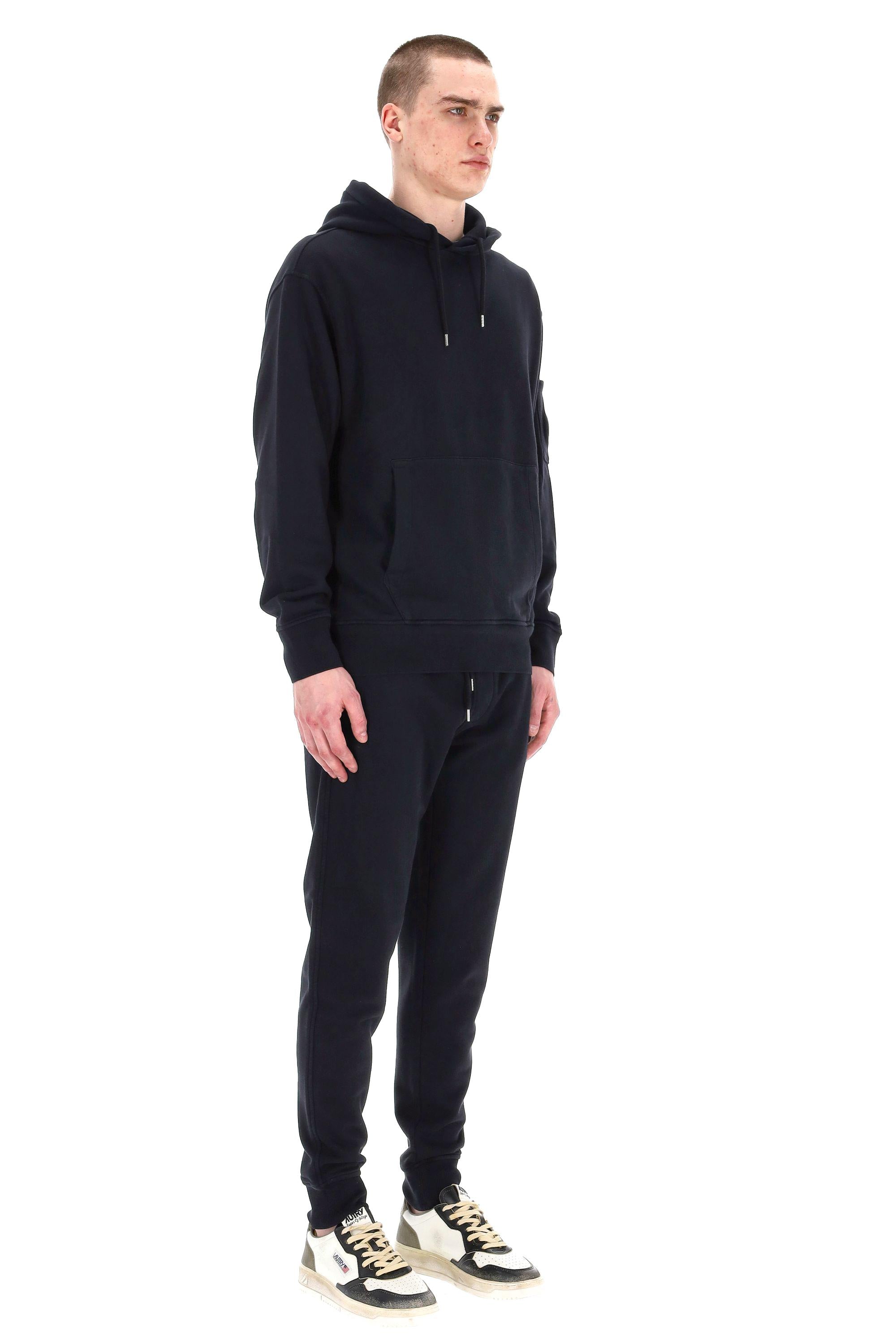 CP Company Felpa con cappuccio in cotone diagonale MSS099A11 0044G 888
