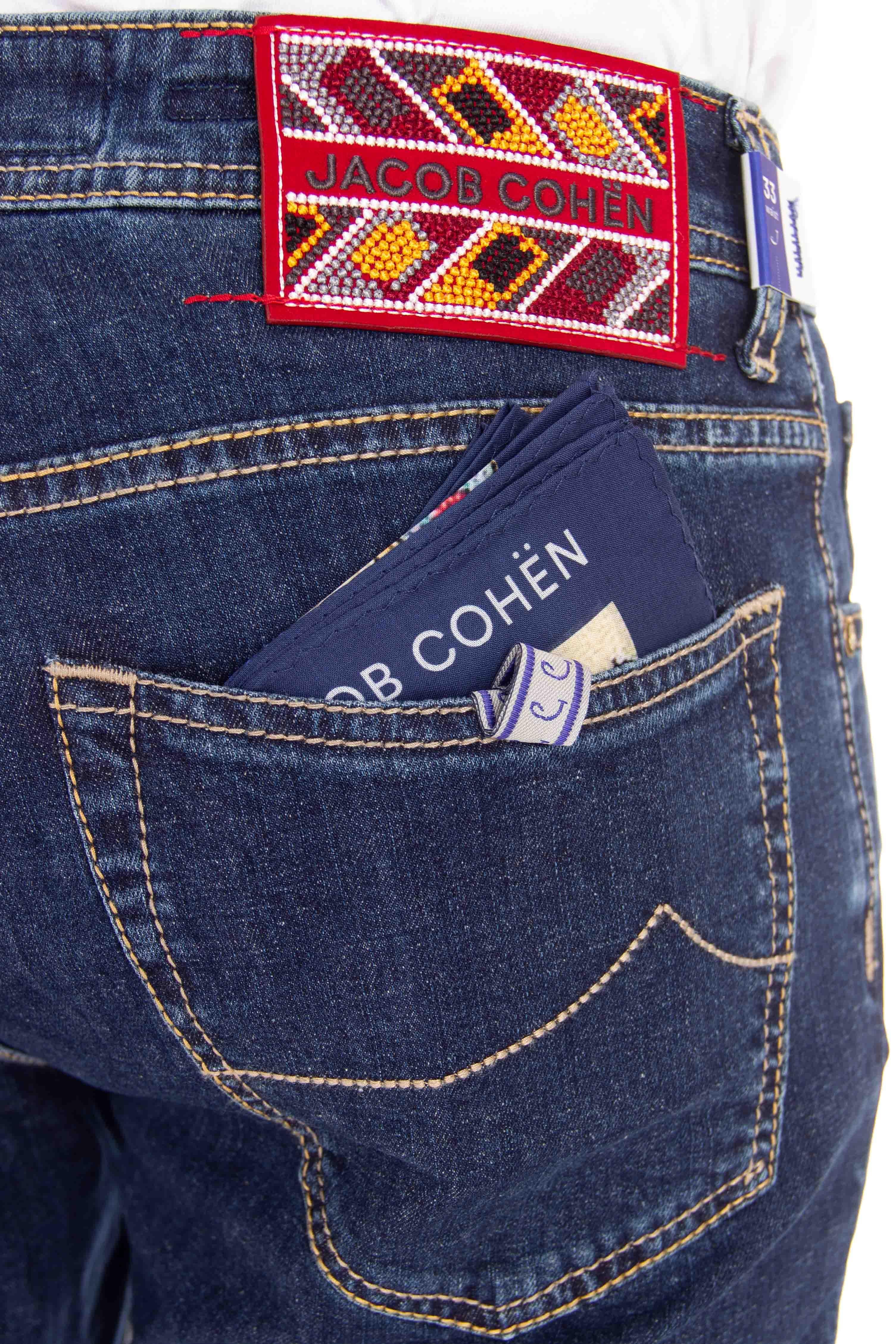 Jacob Cohen Jeans etichetta tessuto Bard fit M04-32S-3737-BARD 673D