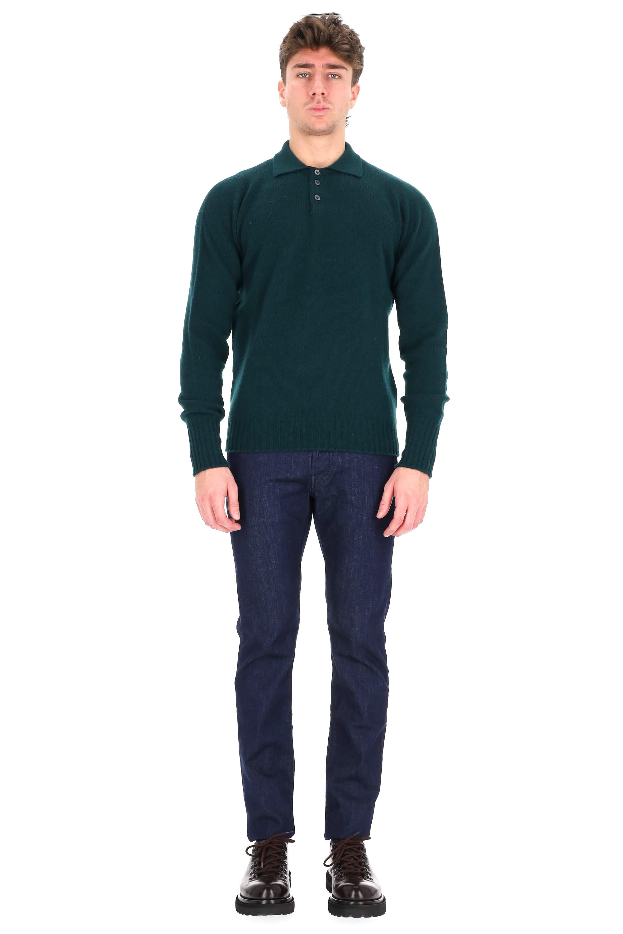 Drumohr Polo maglieria in lana di agnello D4W145.9 490