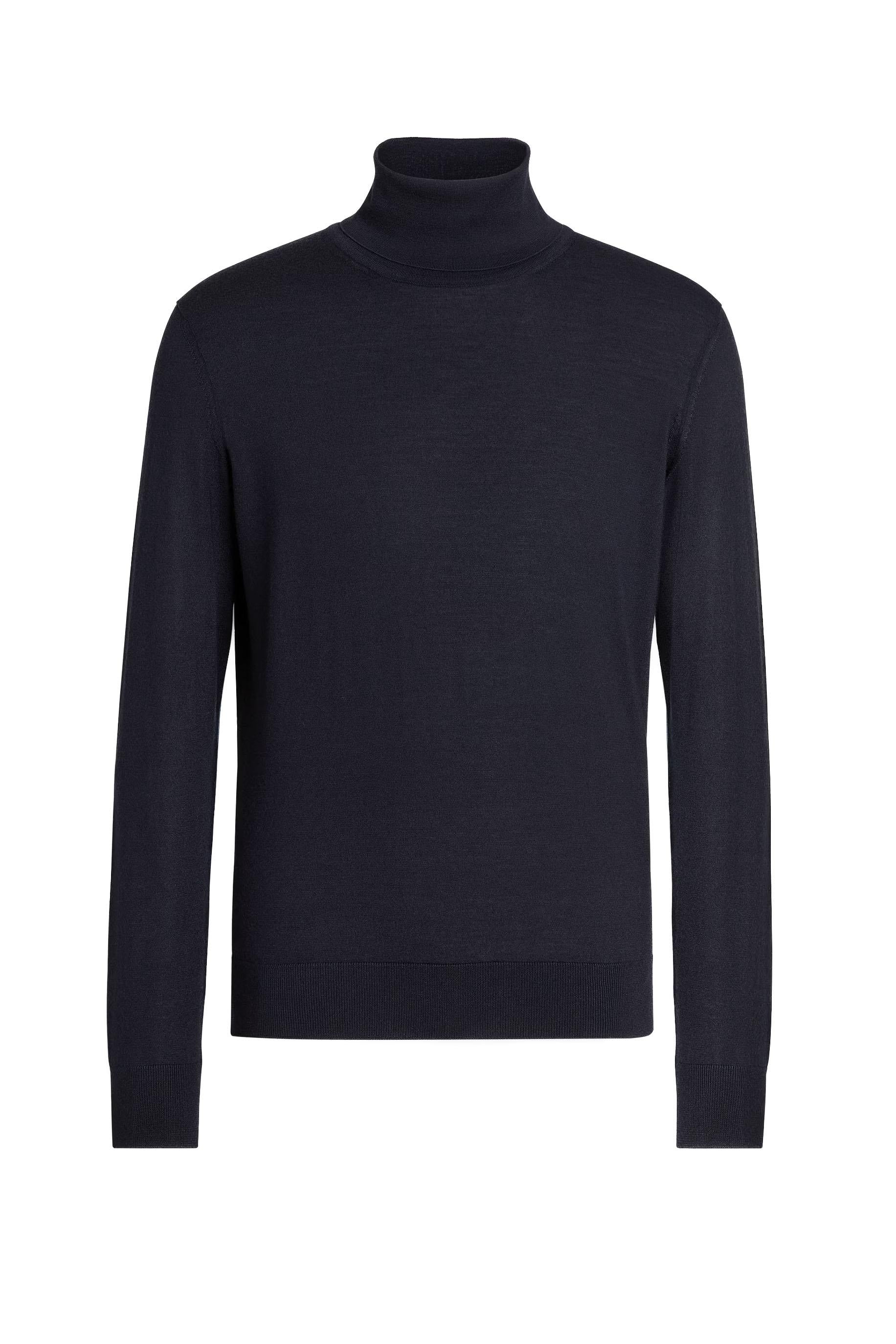 Zegna Maglia dolcevita in cashmere-seta E8J00 120 B98