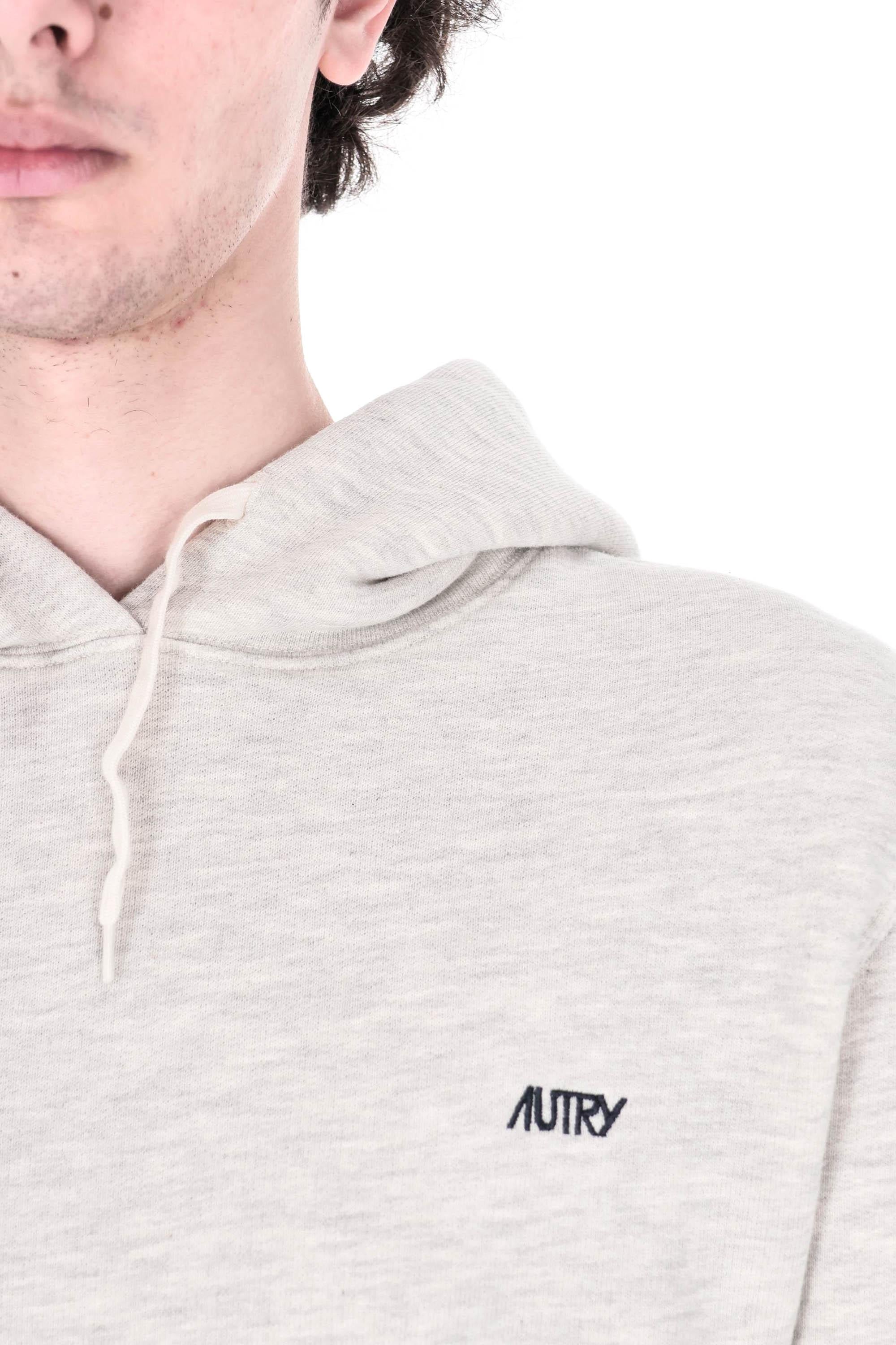 Autry Felpa in cotone con cappuccio HOPM 002M JERSEY MELANGE
