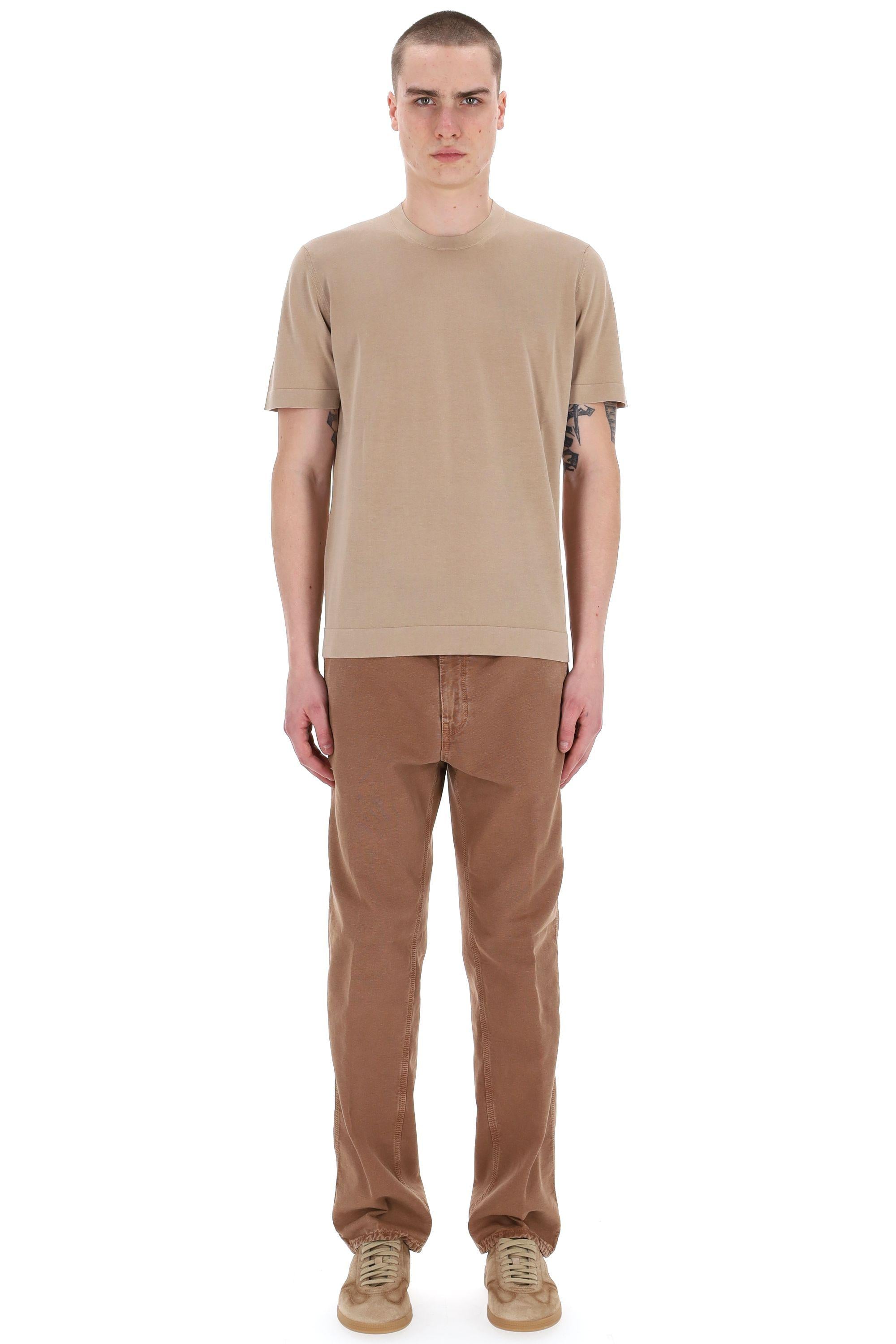 T-shirt in cotone frosted superlight D0GF100N-2 515 Drumohr