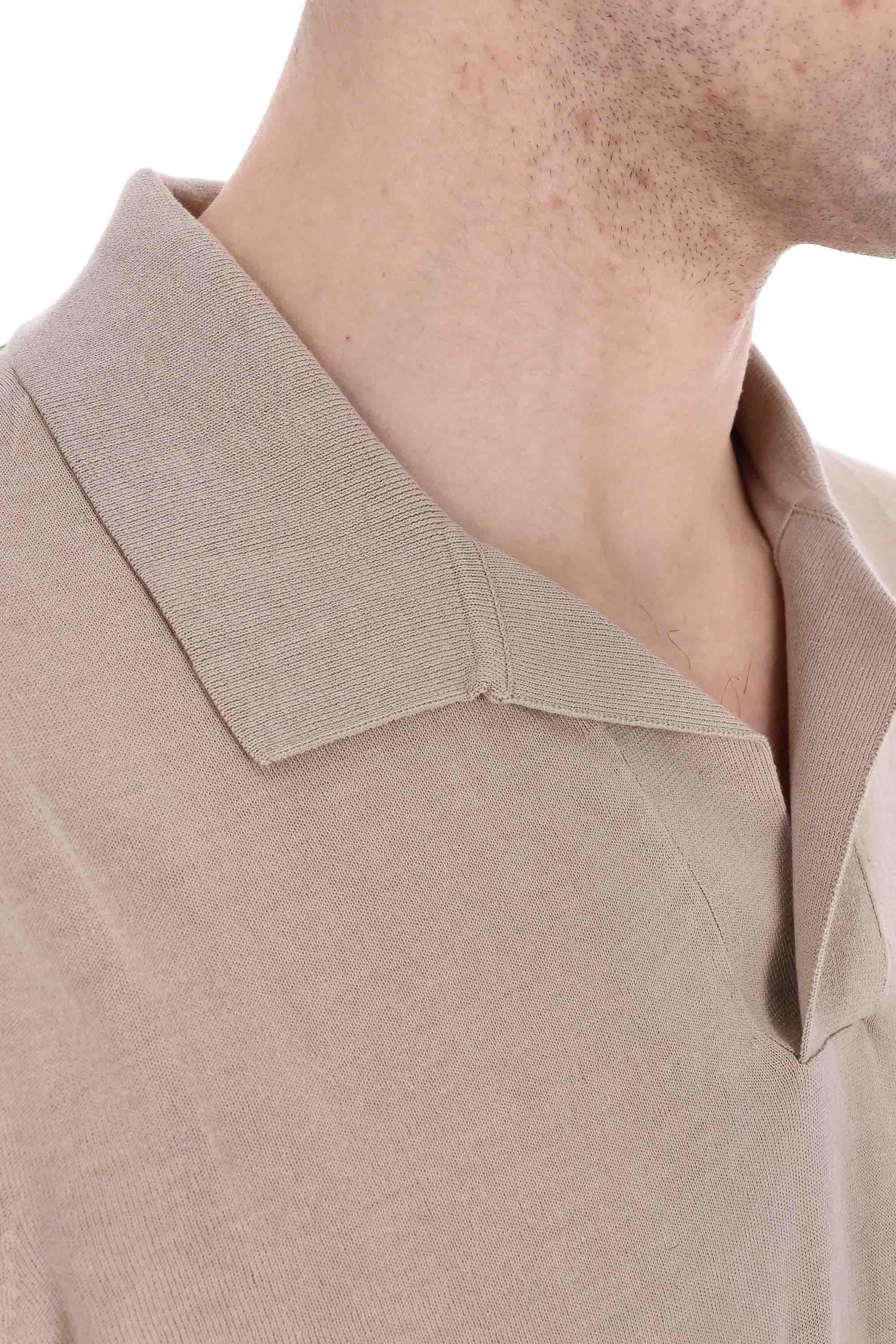 Polo open collar in fine cotone B2W104 18C23-2 14280 Ballantyne