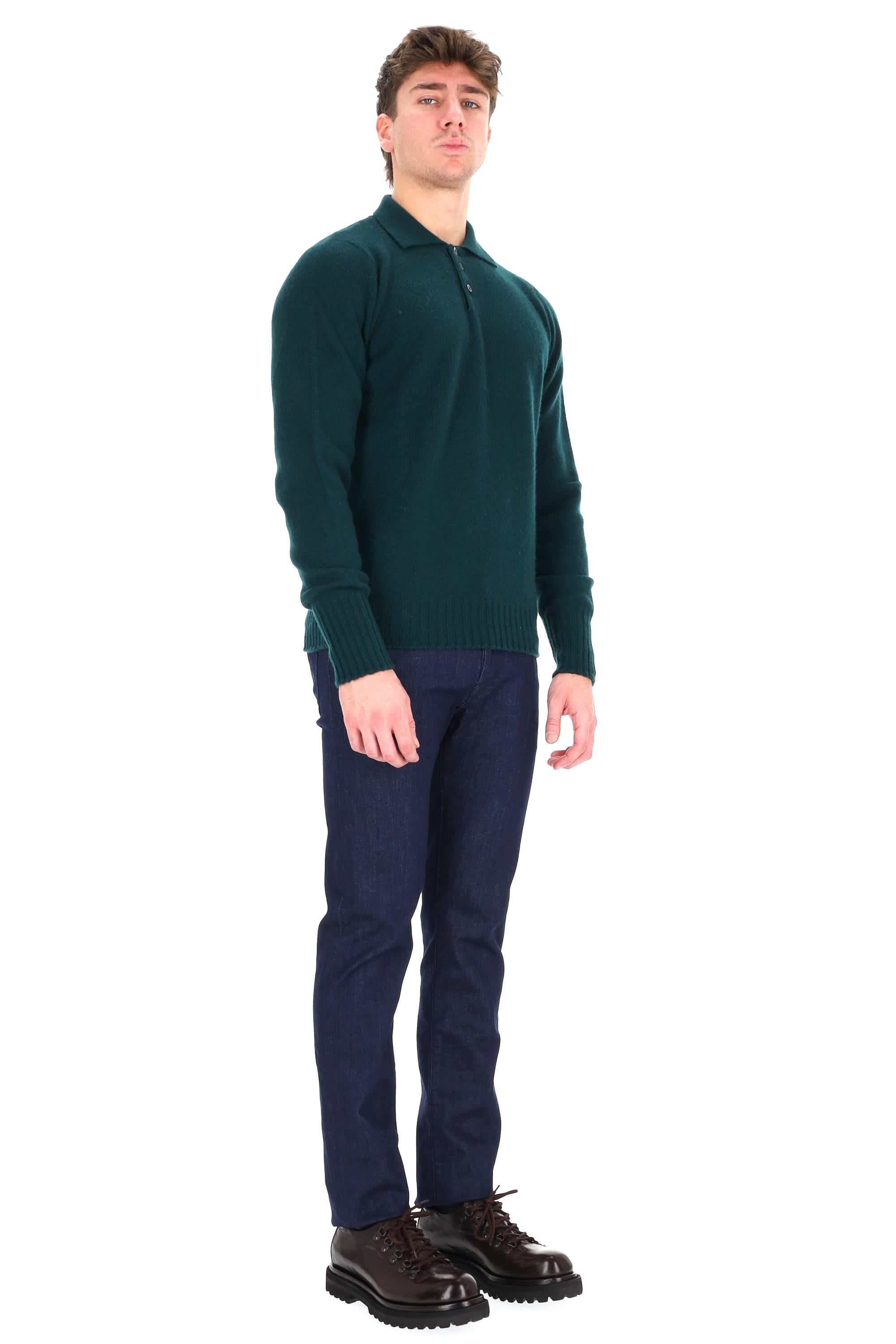 Drumohr Polo maglieria in lana di agnello D4W145.9 490