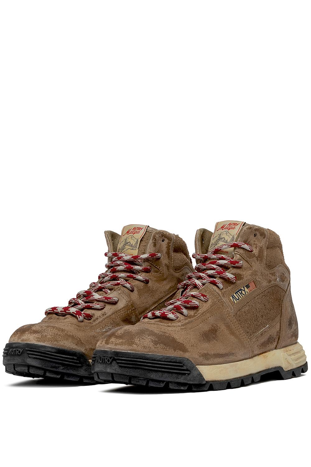 Autry Stivaletto donna Malga in pelle anticata HBMW EU02 CIGAR/CIGAR