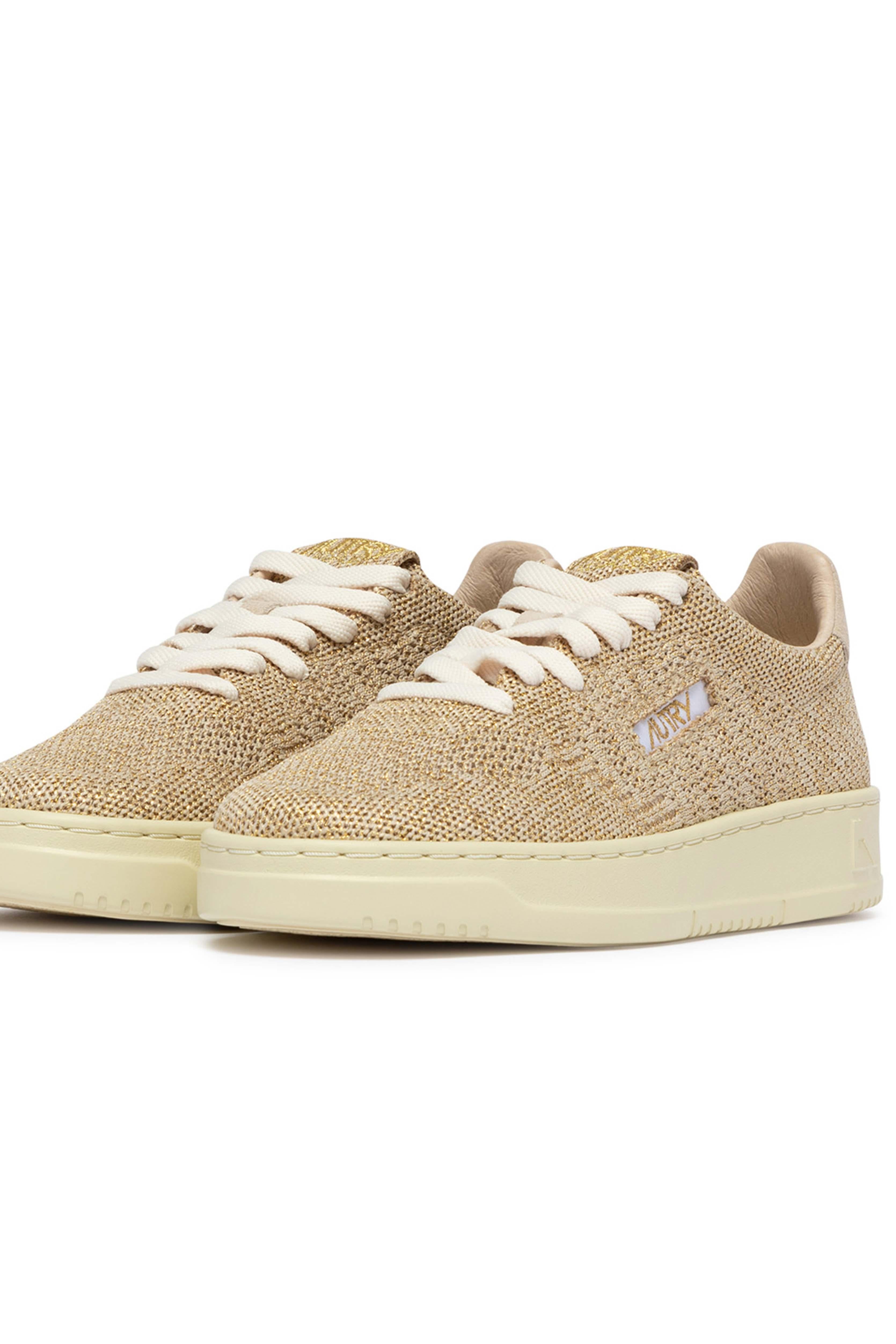 Autry Sneaker donna Medalist Easeknit in maglia EKLW KU02 PLAT/SAND