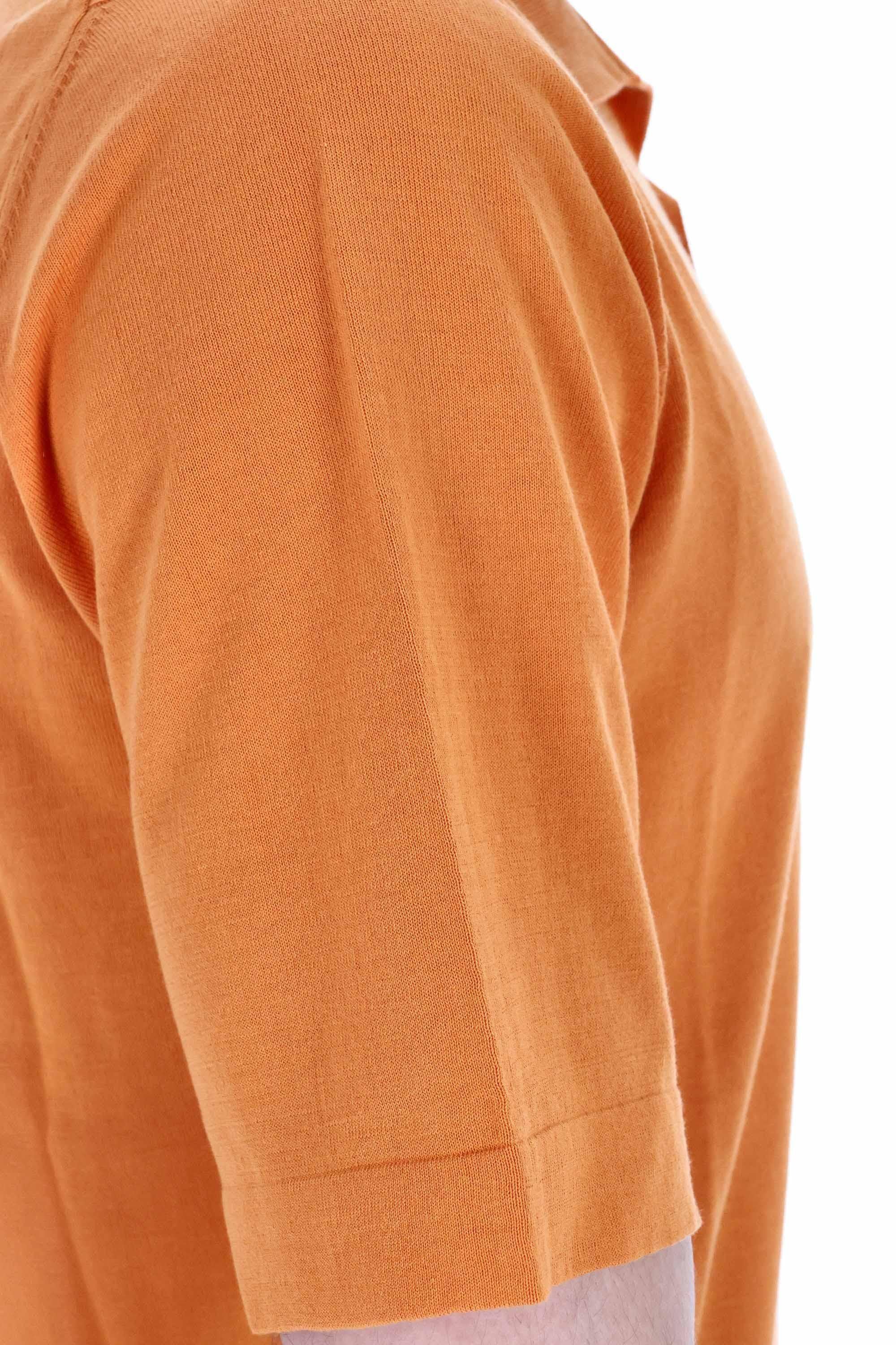 Ballantyne Polo open collar in fine cotone B2W104 18C23 11549