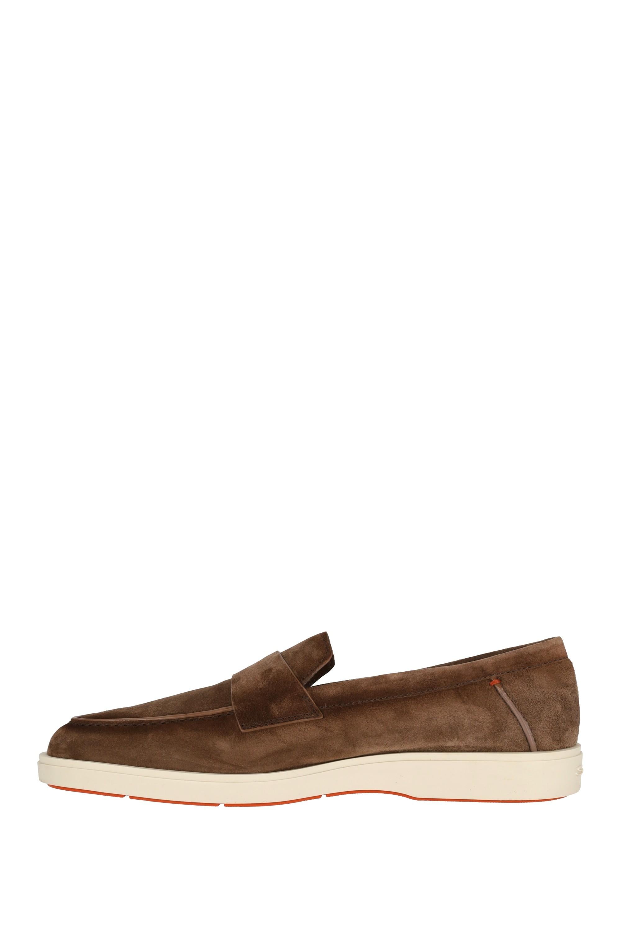 Santoni Slip on in camoscio fondo gomma MGDT19051TICSEAA M21