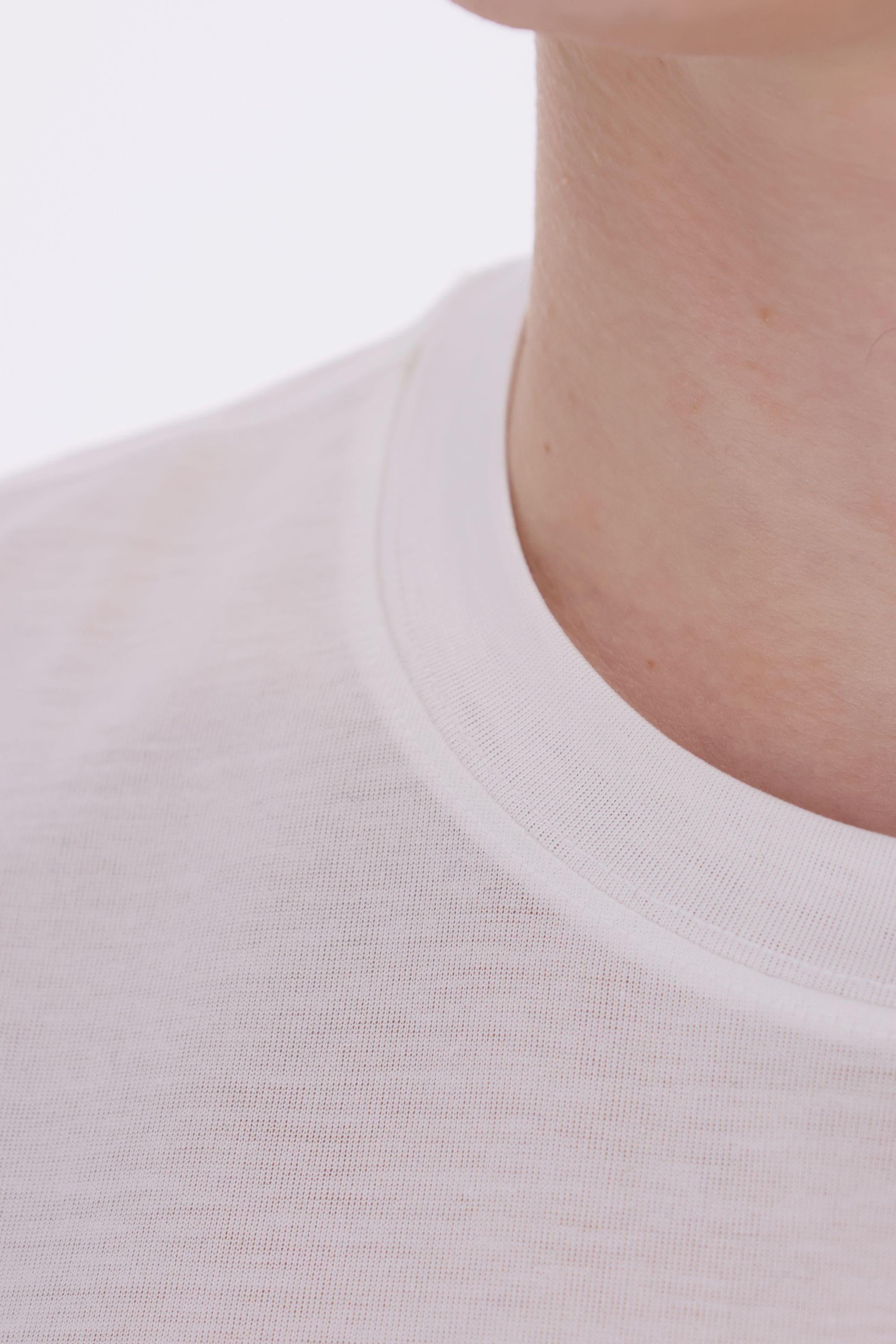 T-shirt in cotone mercerizzato 60533 74002/2 001 Barba