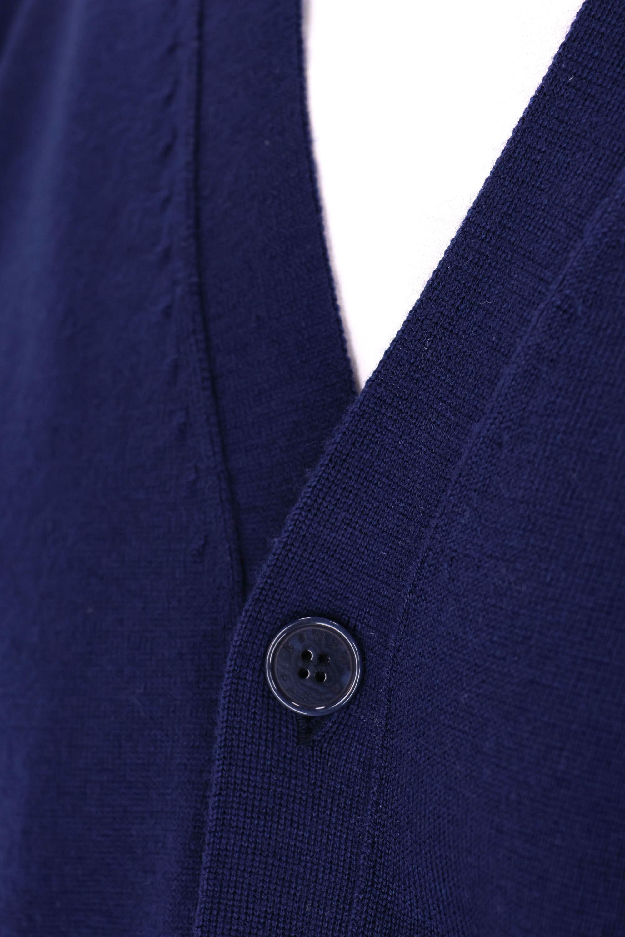 Kenzo Cardigan in lana sottile "boke flower" FG55CA7713LB 76