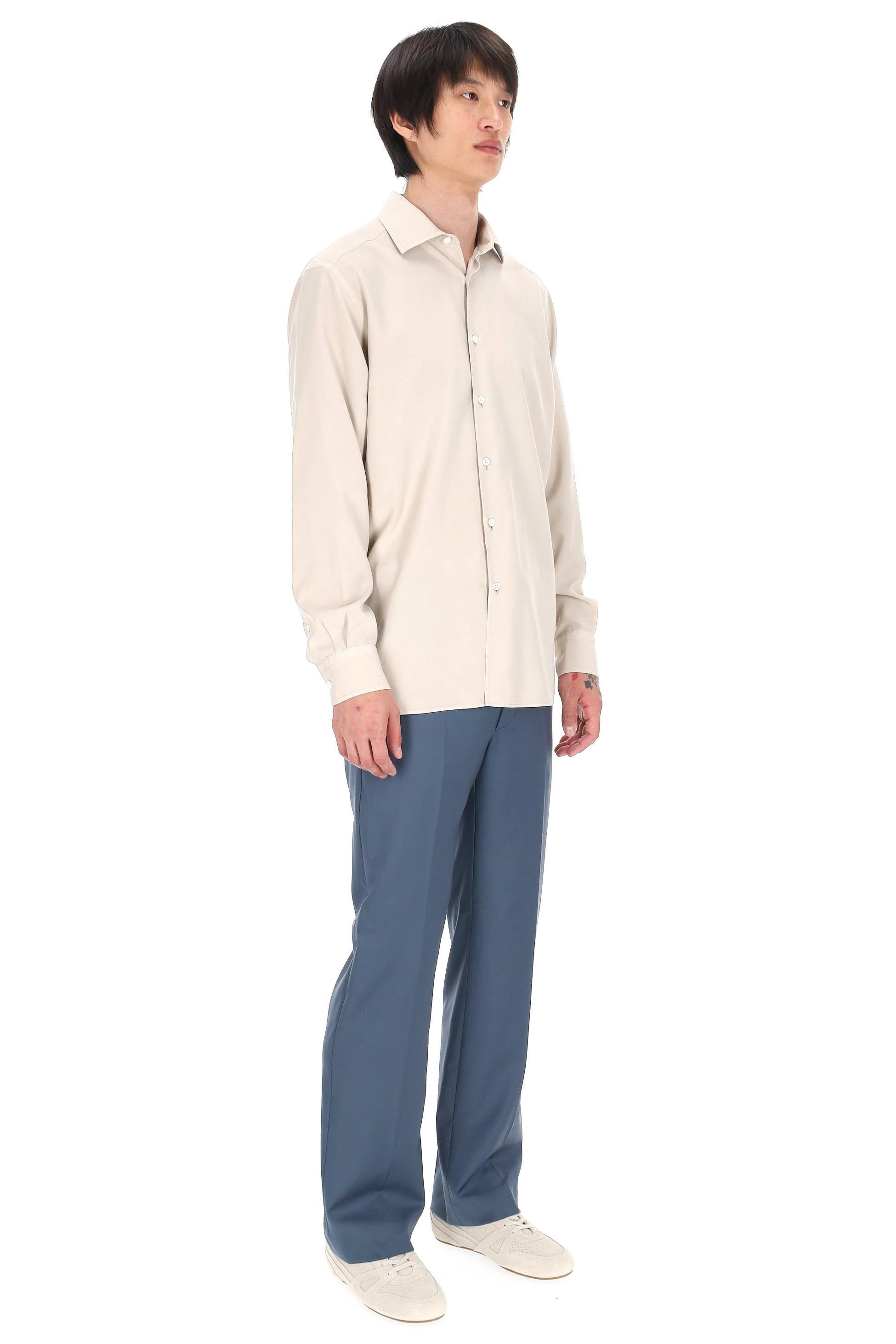 Zegna Camicia in pura seta UHX42A3-SLF5 K01G