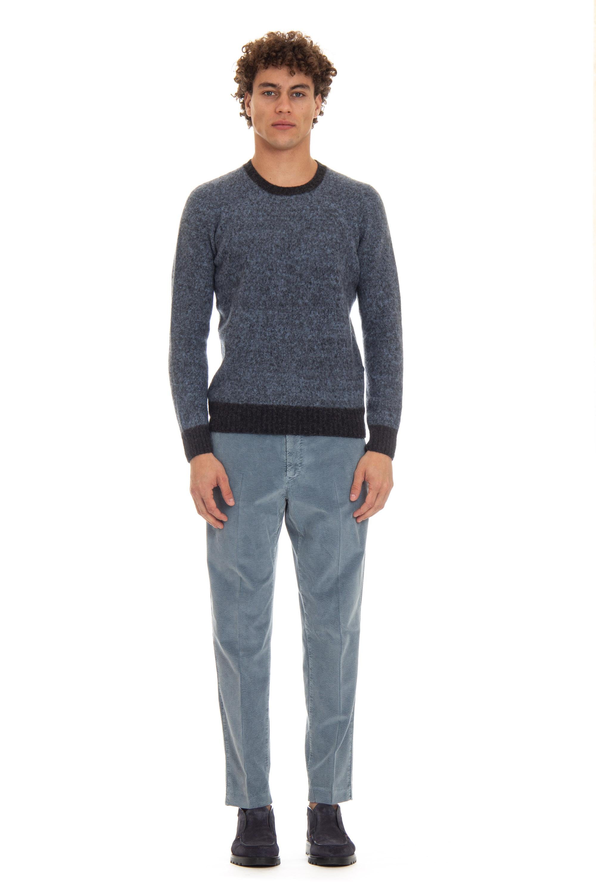 Drumohr Maglia girocollo in lana garzata supersoft D8W103MG.5 024