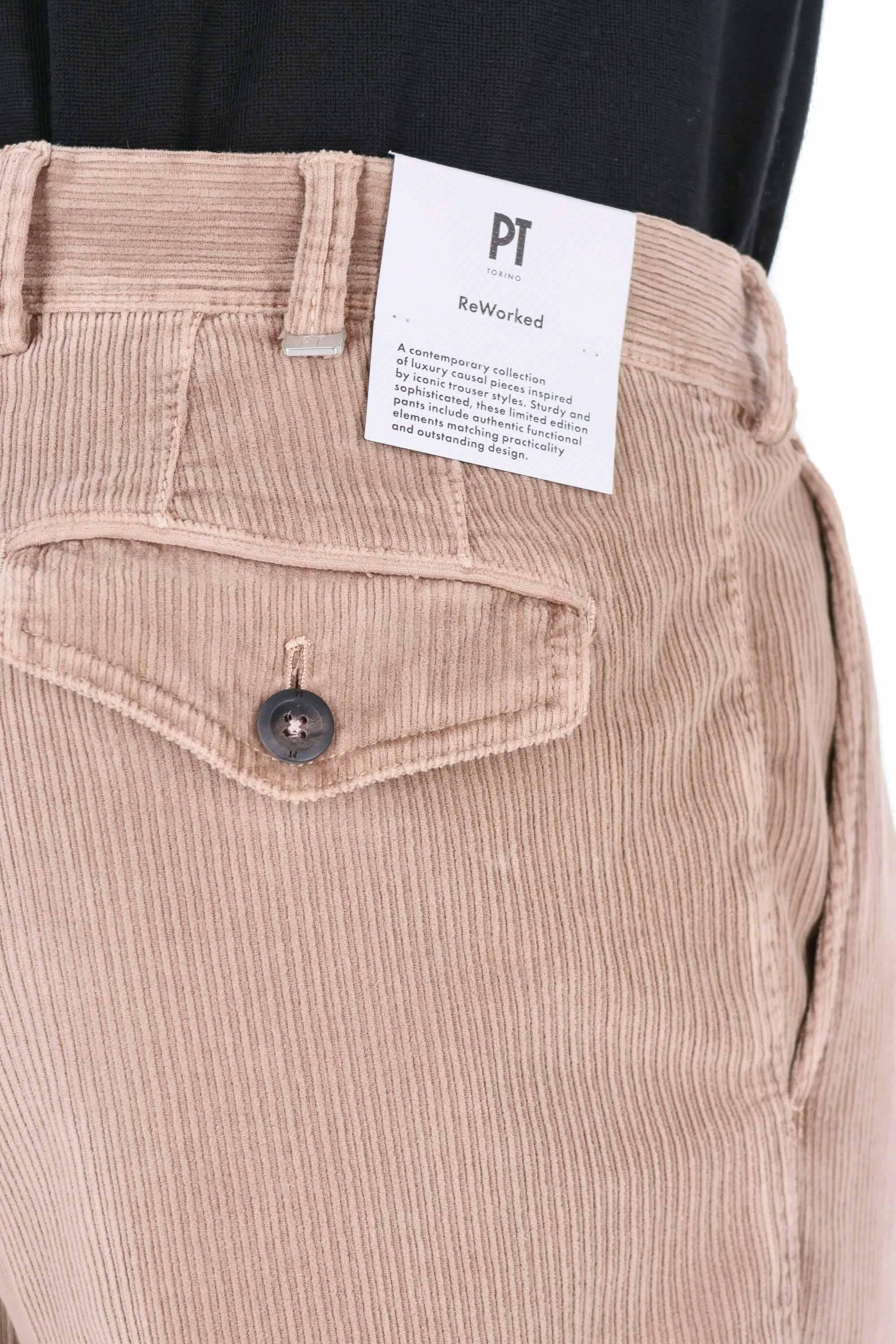 PT Torino Pantalone in velluto costa francese Gentleman fit ZTCMZBORWL TU93/2 N166