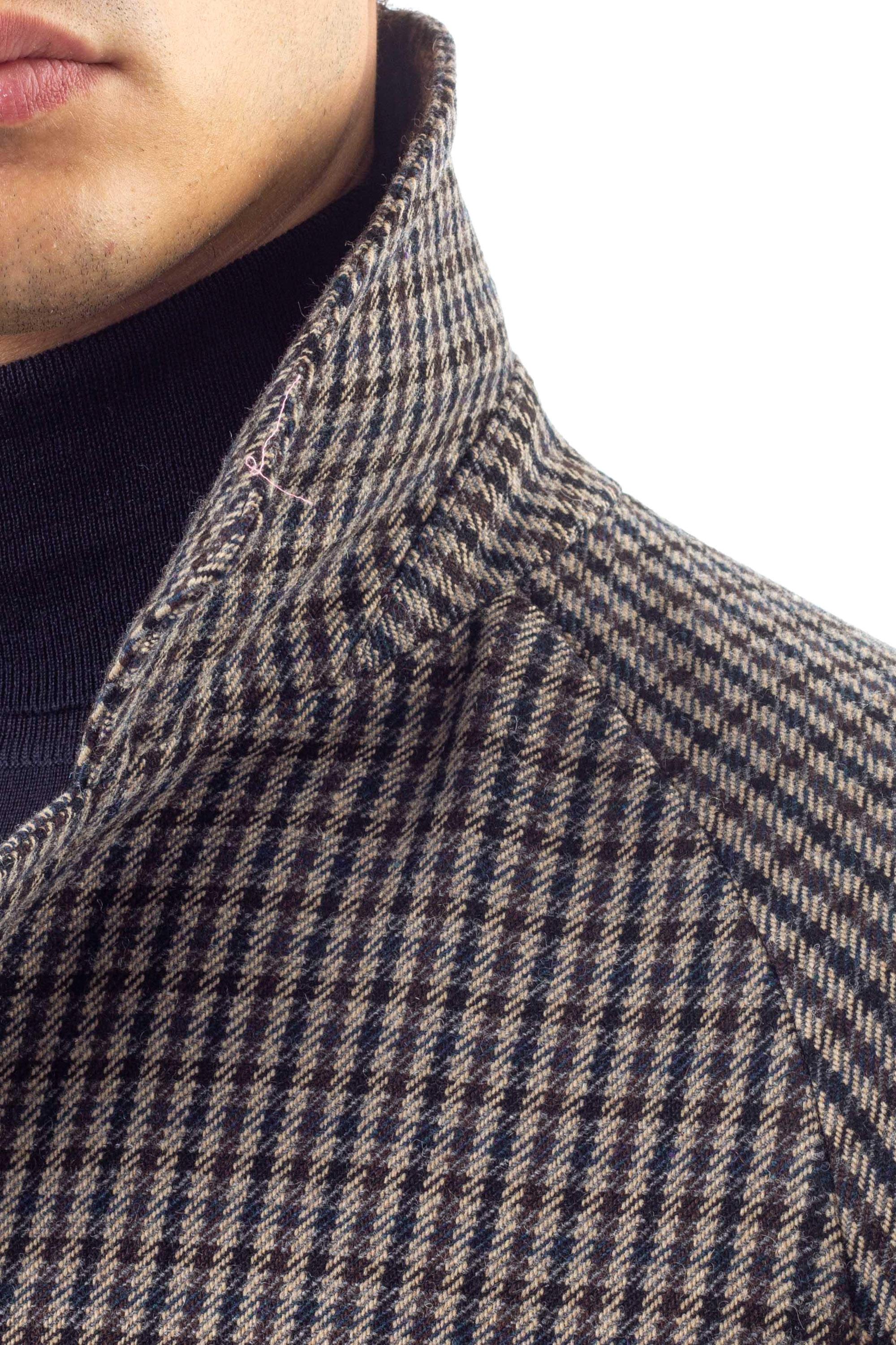 Cappotto monopetto in lana pied poule LOYD/S 770072 T1128 Tagliatore