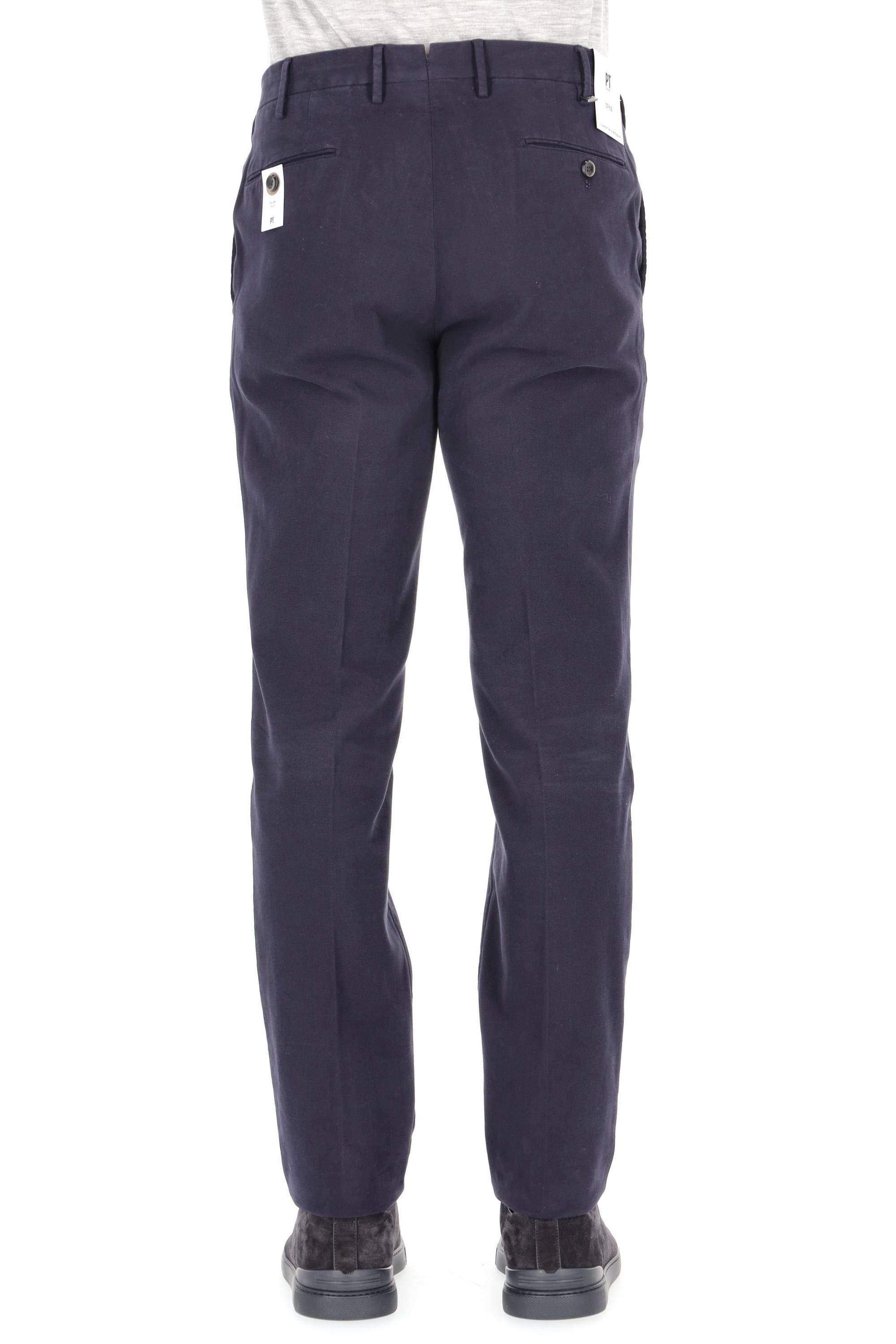 PT Torino Pantalone in cotone micro struttura Slim fit VT01Z00CL1 SD72/2 Y384