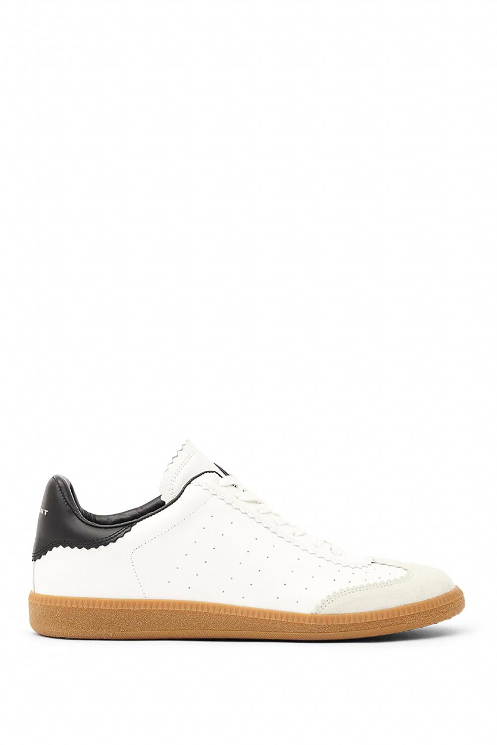 Isabel Marant Sneaker in pelle con dettagli in camoscio modello Brycy BK0008HA-A1E05N 20WH
