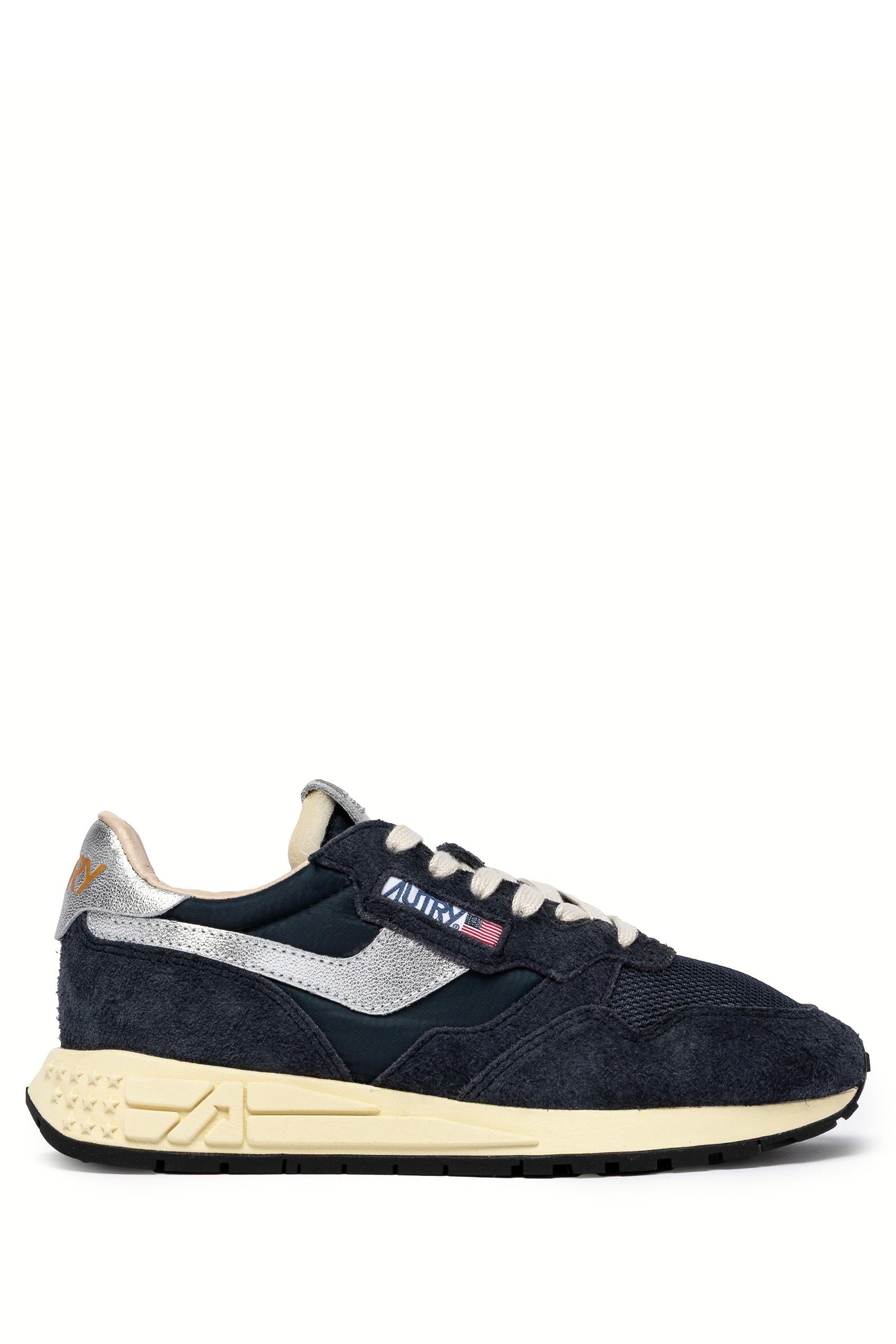 Autry Running in camoscio e nylon mod. Reelwind WWLW MU02 SPAC/SILV