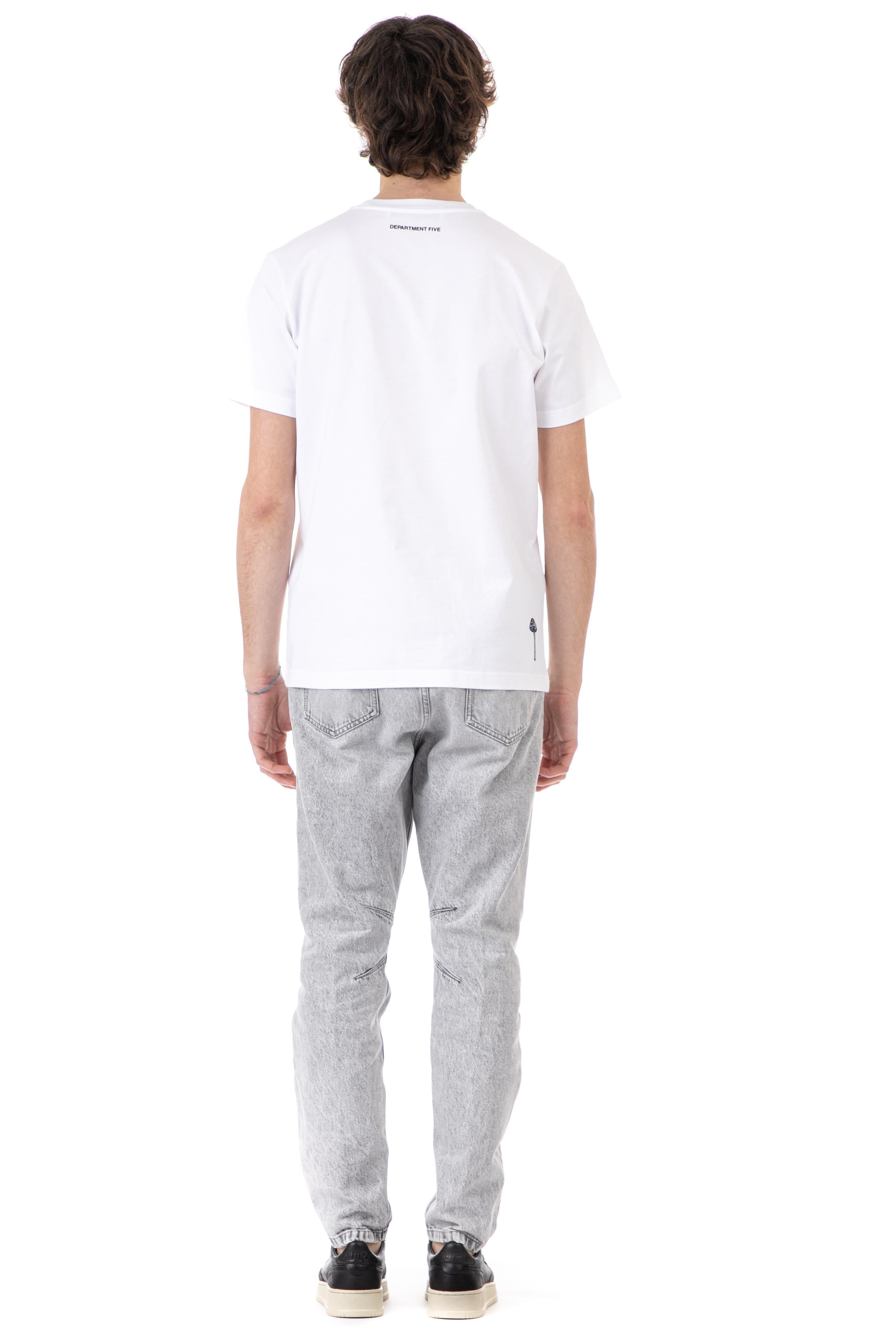 T-shirt in cotone con taschino UT014 2JF0016/2 000 Department 5