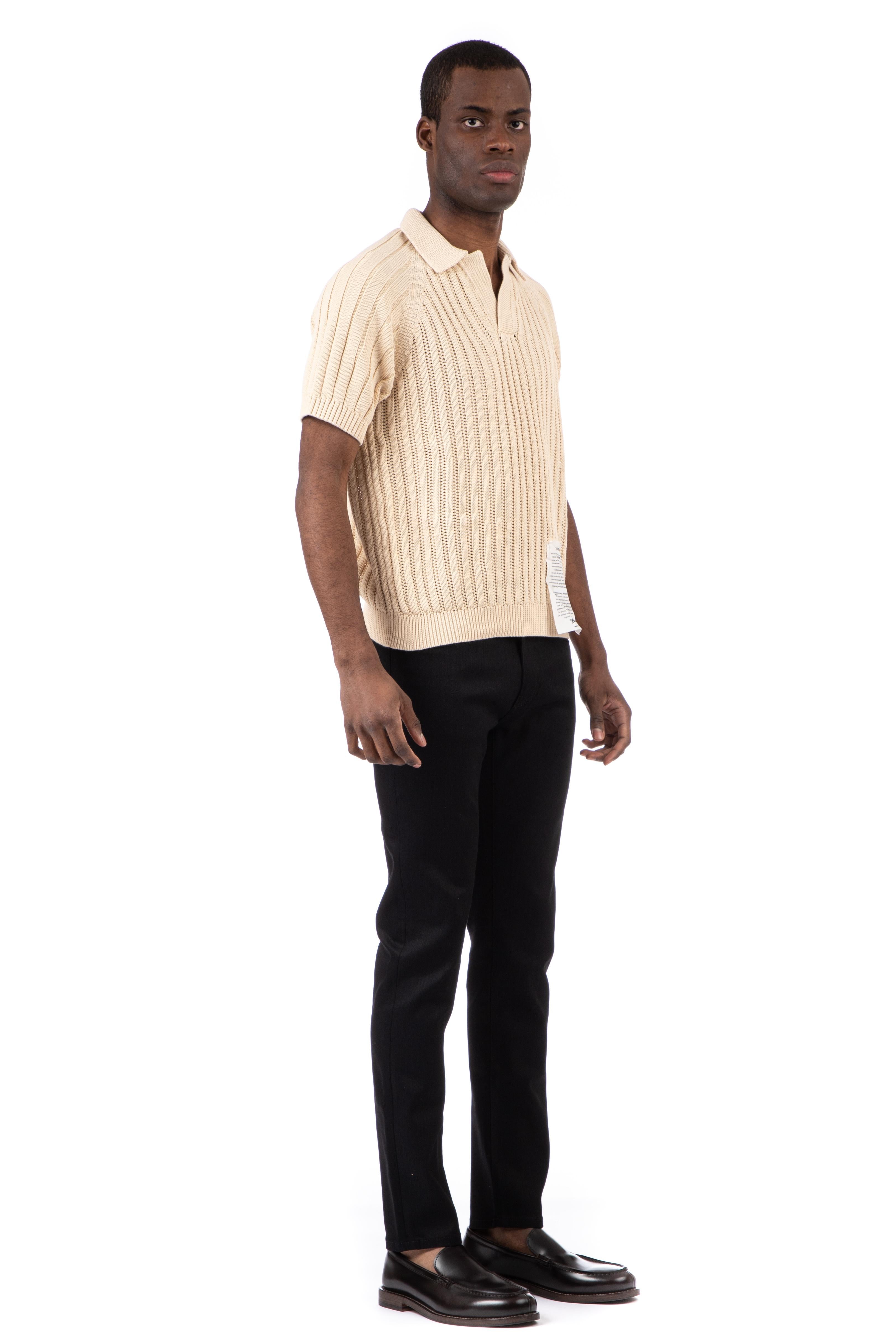 Ballantyne Polo neck pullover in cotone U2W060-5C040/2 14065