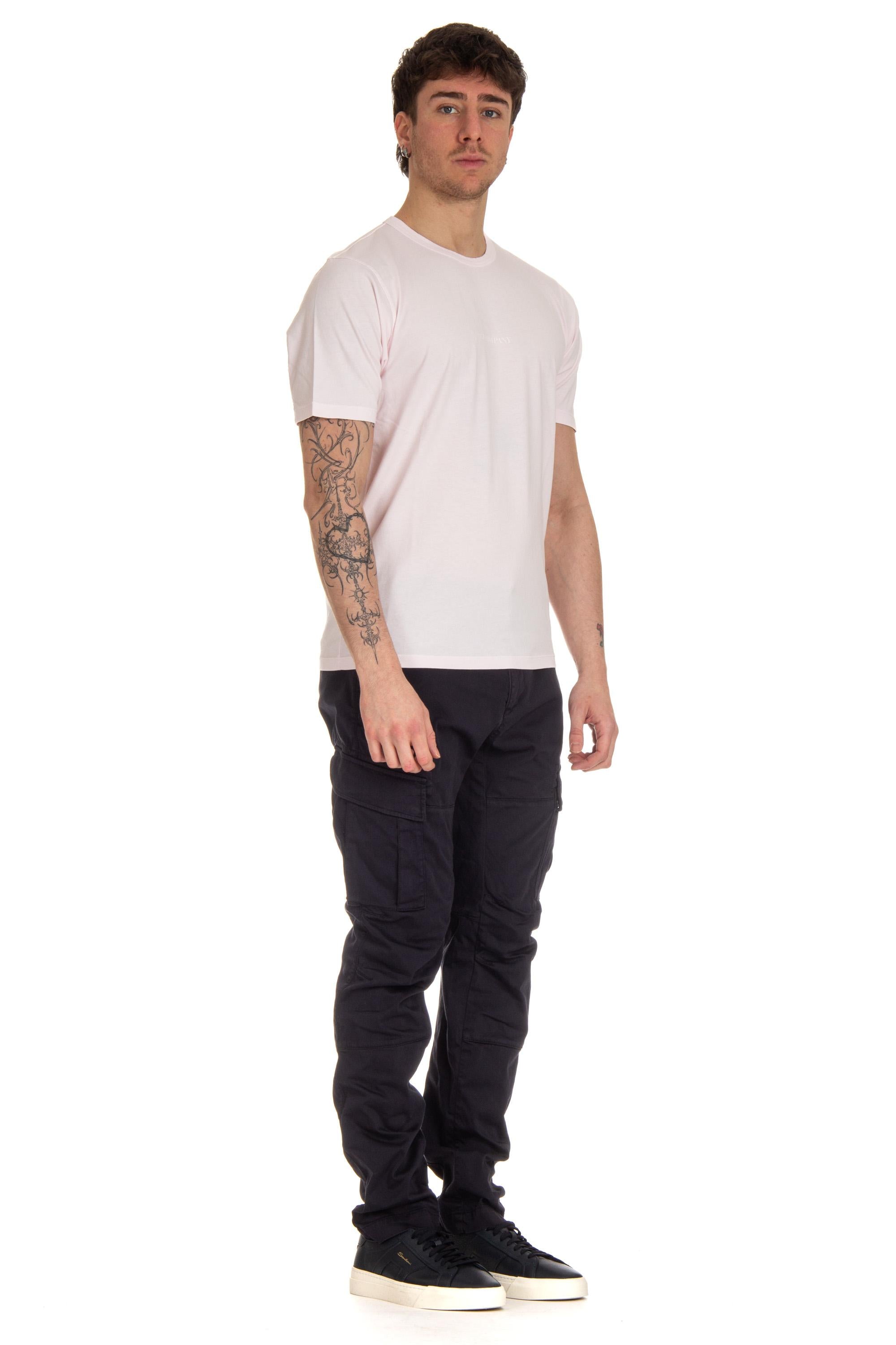 CP Company T-shirt in cotone resist dyed CMTS085A-005431R 501