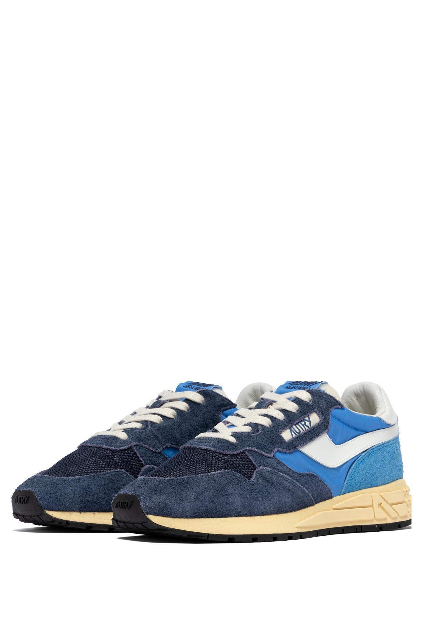 Autry Sneaker Reelwind in camoscio bicolor e mesh WWLM 3T03 DBLUE/BLUET