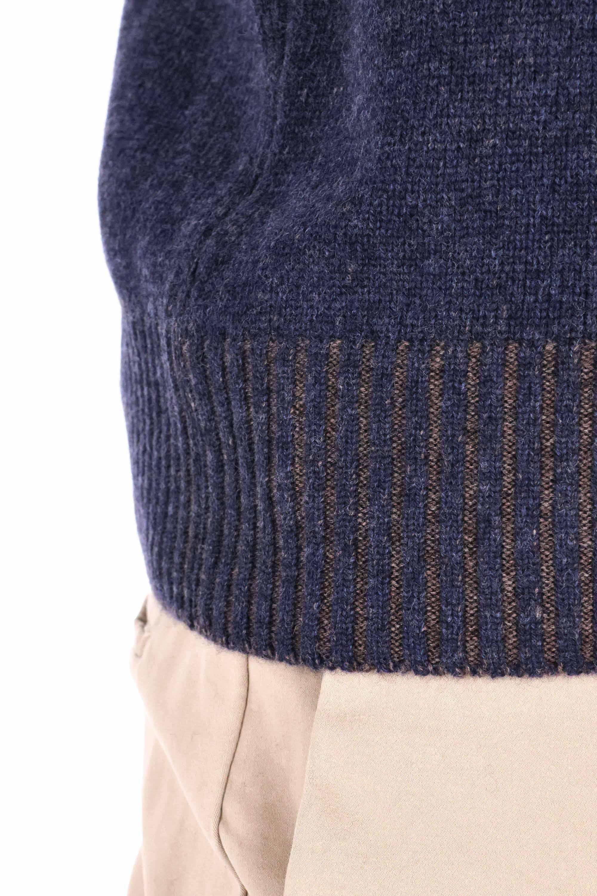 Maglia girocollo vanisé in lana-viscosa-cashmere 1961323555/2 0589 589 Barba