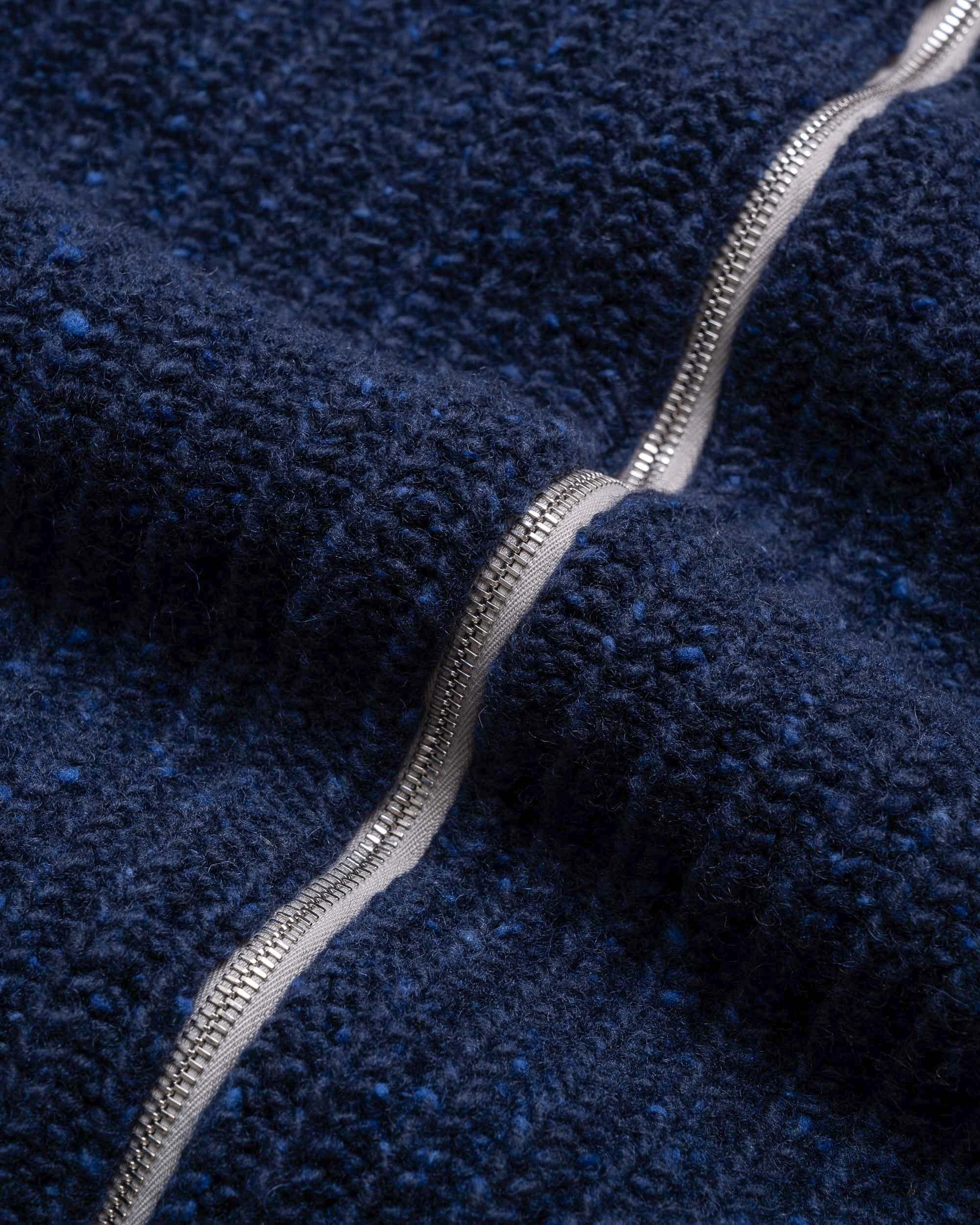 Howlin' Maglia full zip in lana effetto "sale-pepe" LOOSE ENDS/2 NAVY