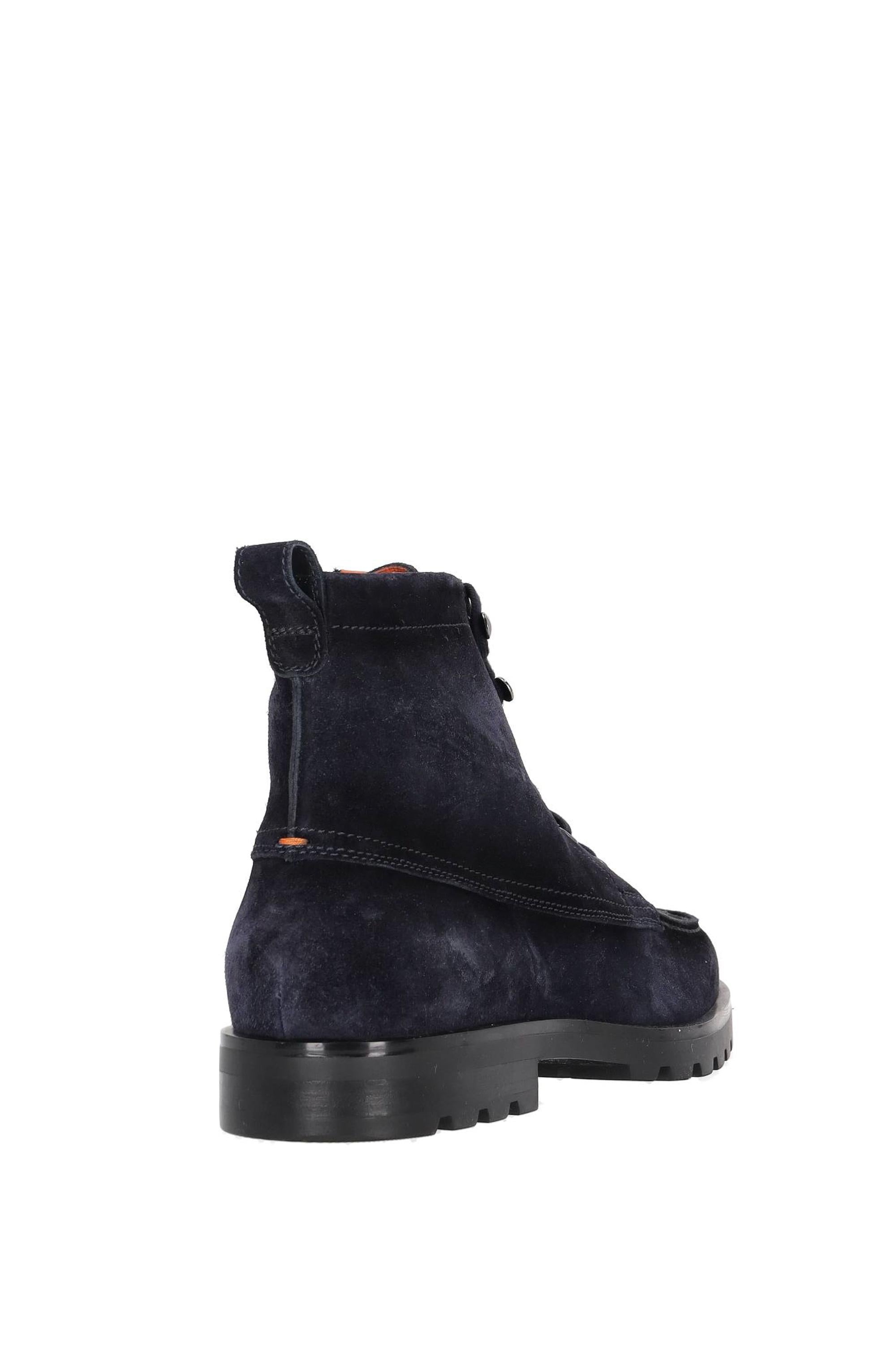 Santoni Stivaletto in camoscio fondo anti scivolo MGDC18910NE0BGEX U60