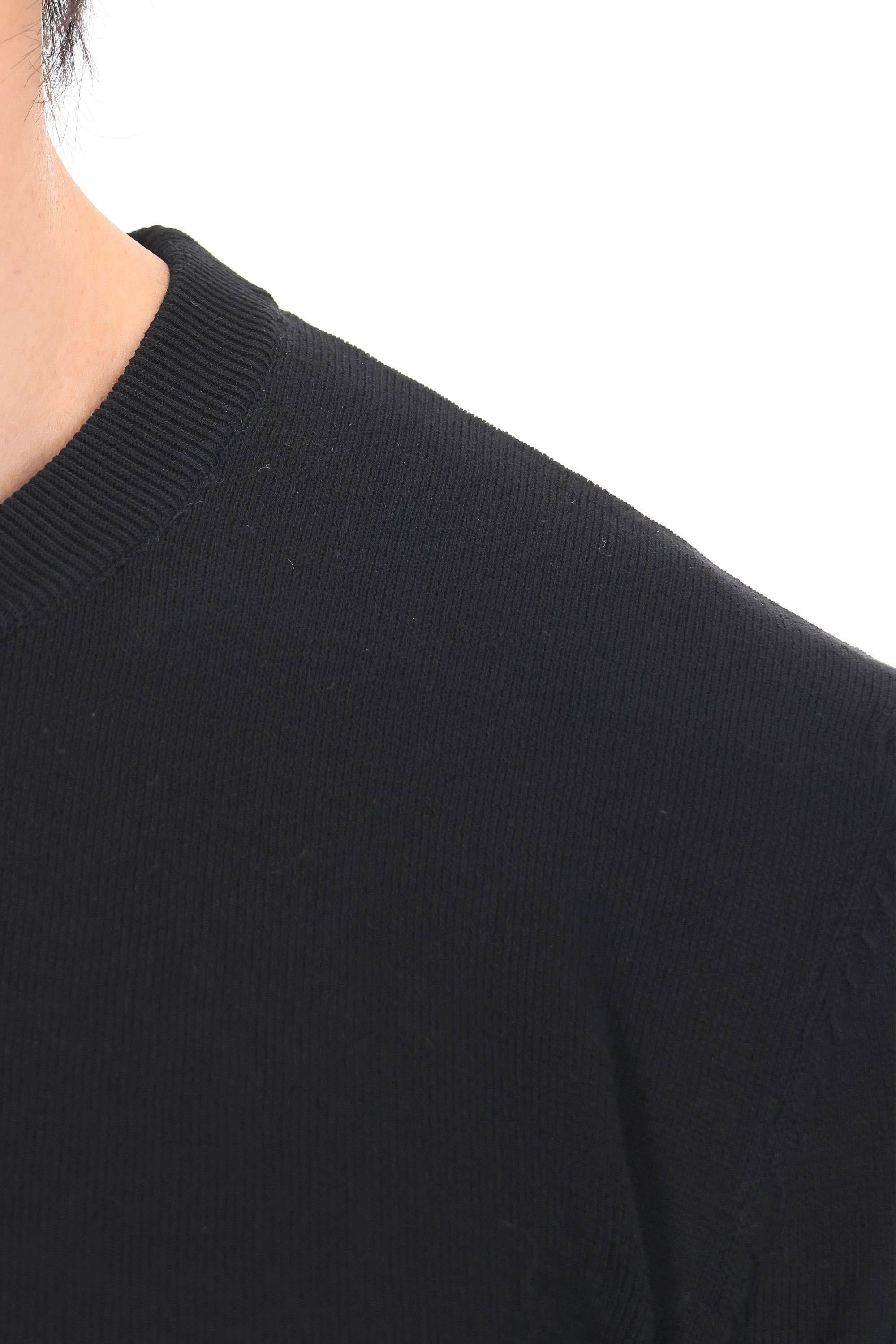 A.P.C. Maglia girocollo in cotone con logo COEZJ-H23455 LZZ-NOIR