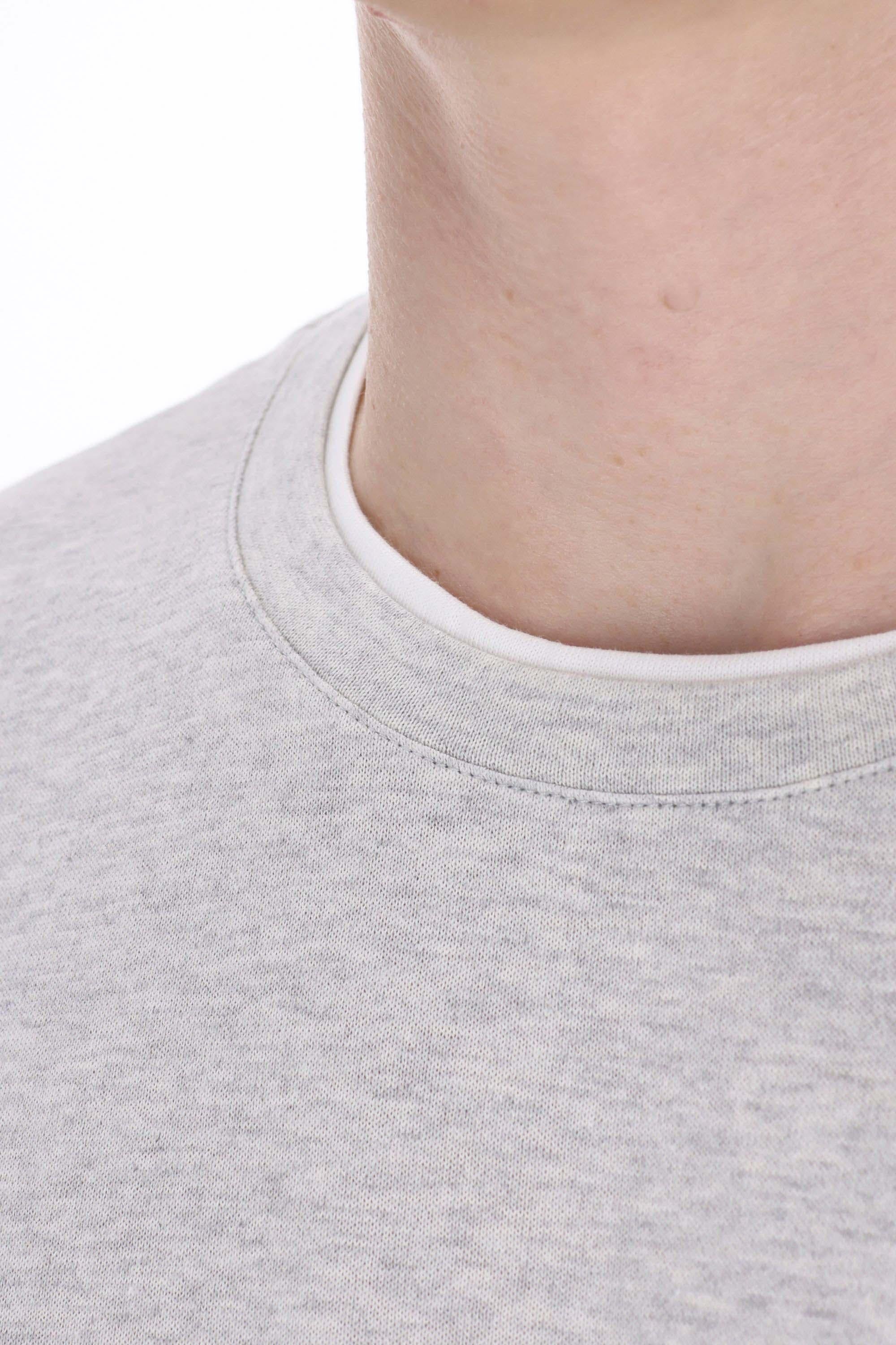 T-shirt in cotone con doppi profili X75TSHH04/2 13-01 Eleventy
