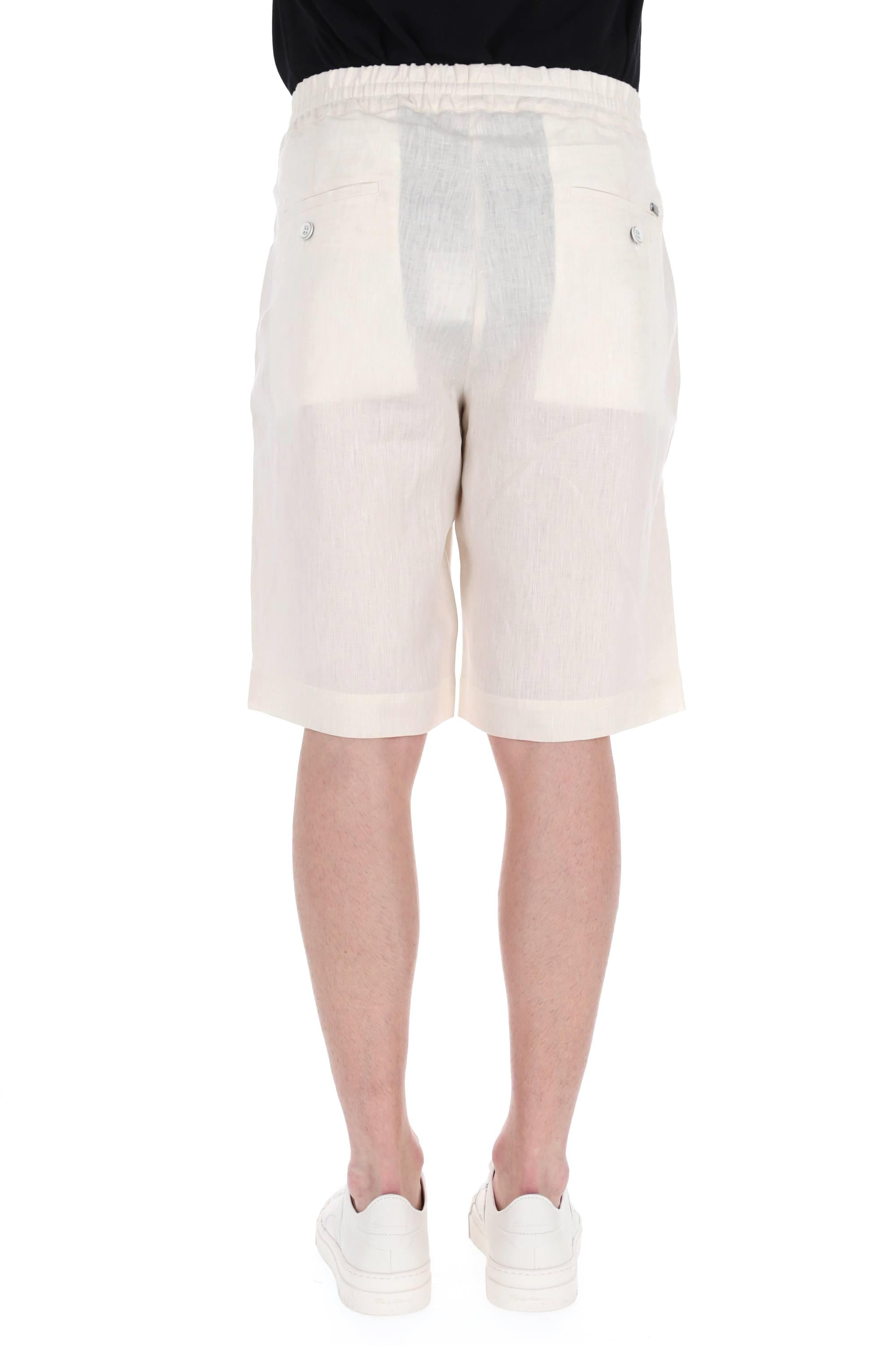Bermuda jogger in puro lino PT000105U 1985 Herno
