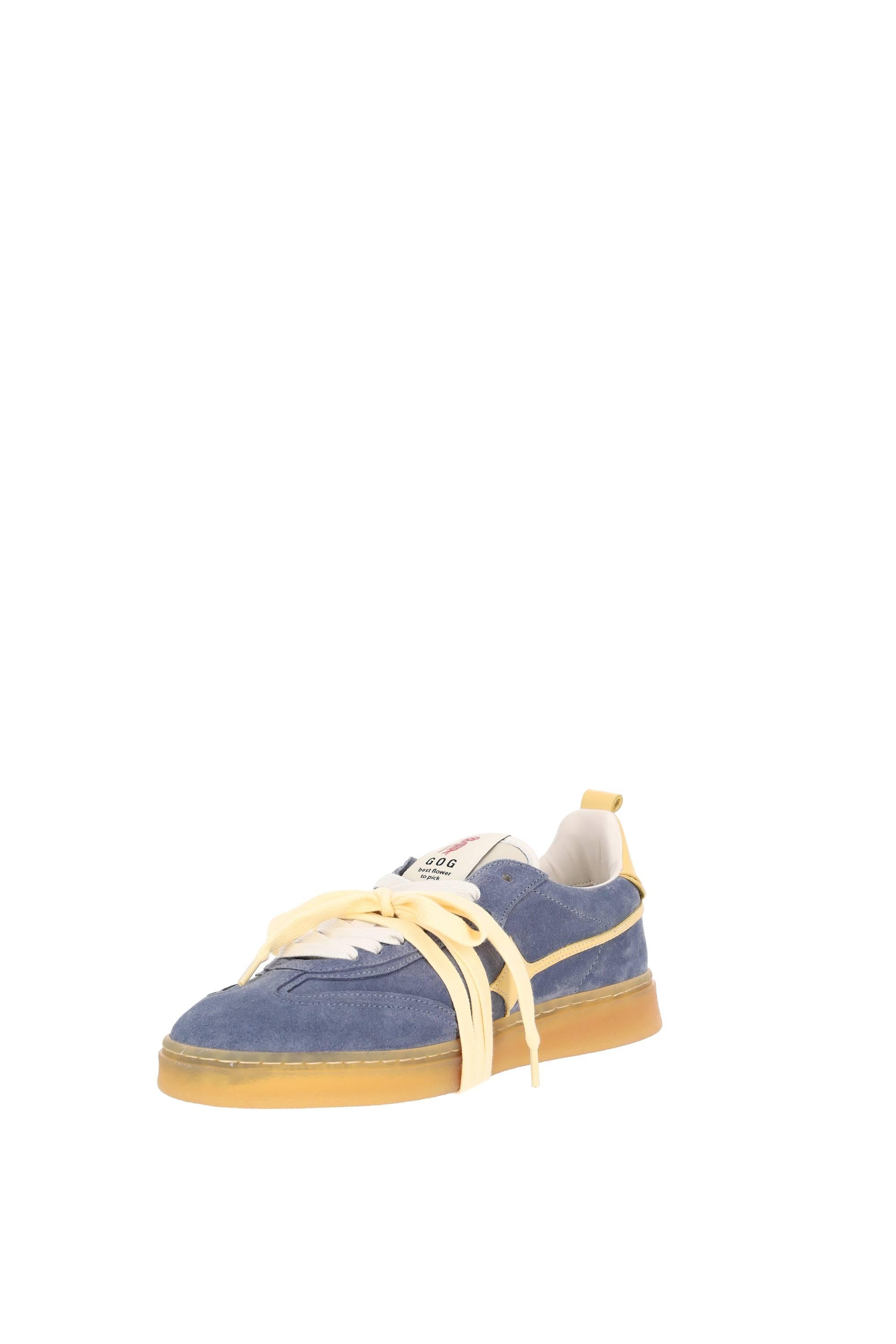 Garden of God Sneaker in camoscio con dettagli in pelle mod. Earth EARTH GREY/YELLOW