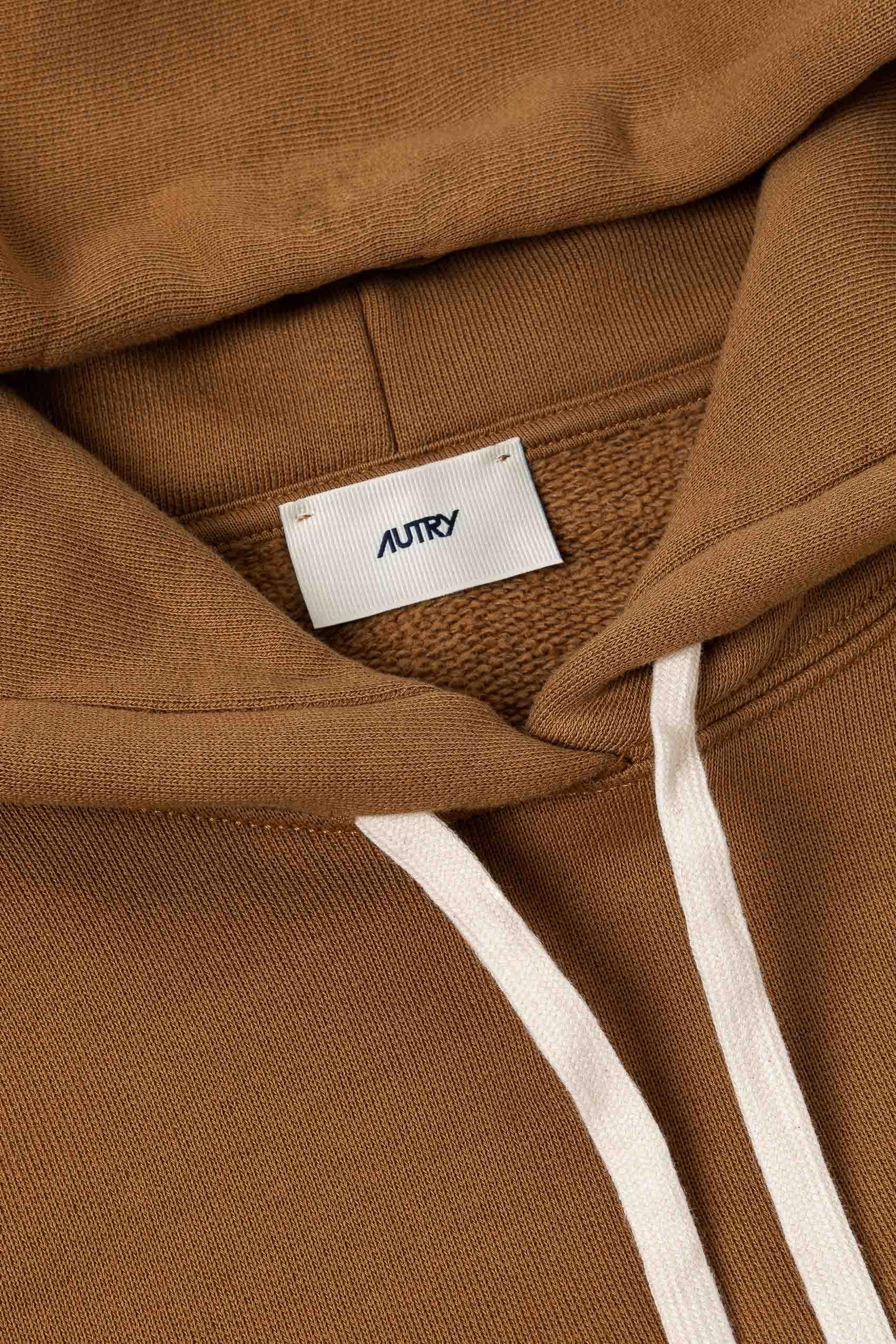 Felpa donna in cotone con cappuccio HOPW M1HN WALNUT Autry