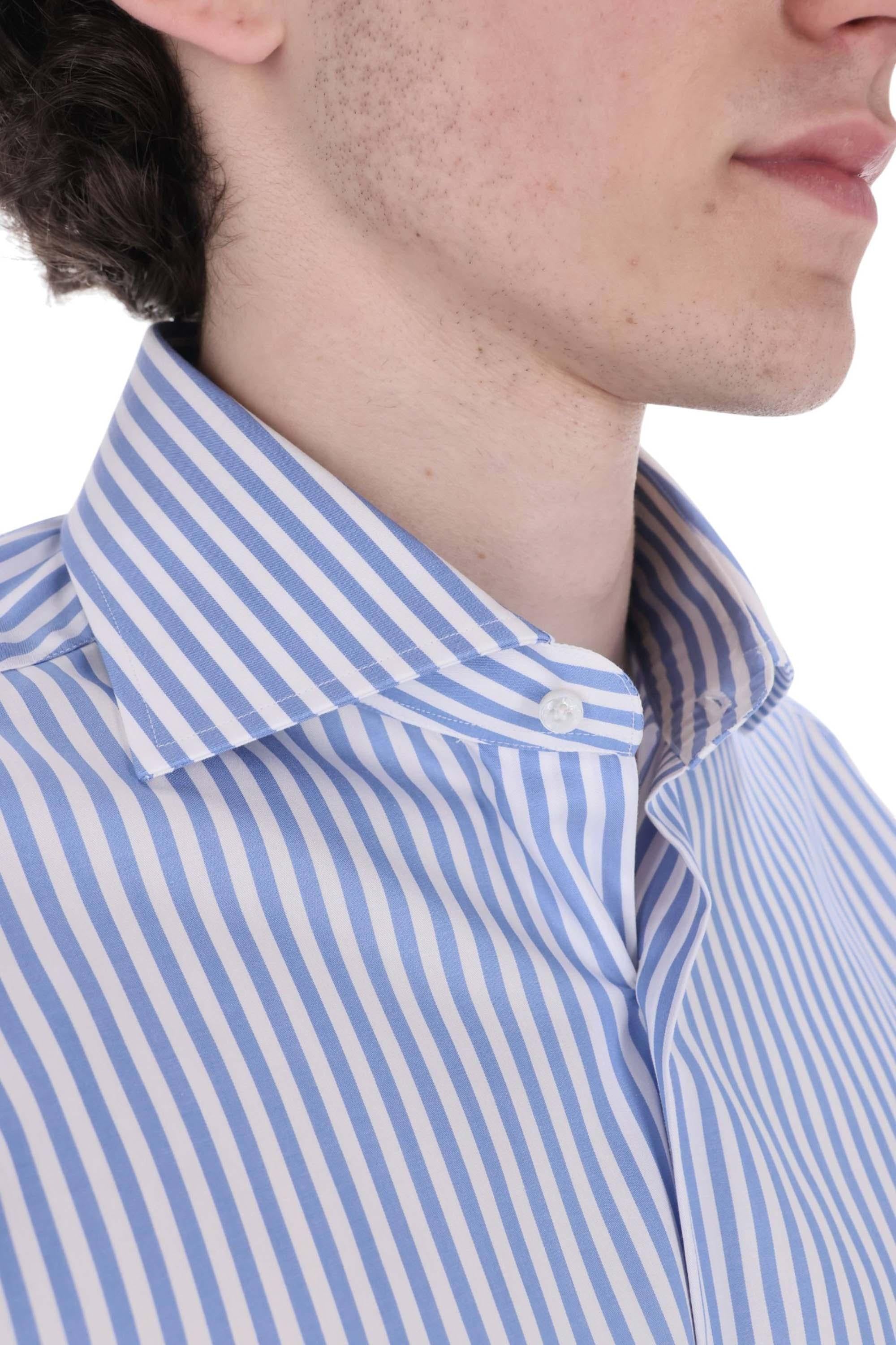 Barba Camicia rigata in cotone anti stropicciamento etichetta Journey I1U13P0154209.U 0002