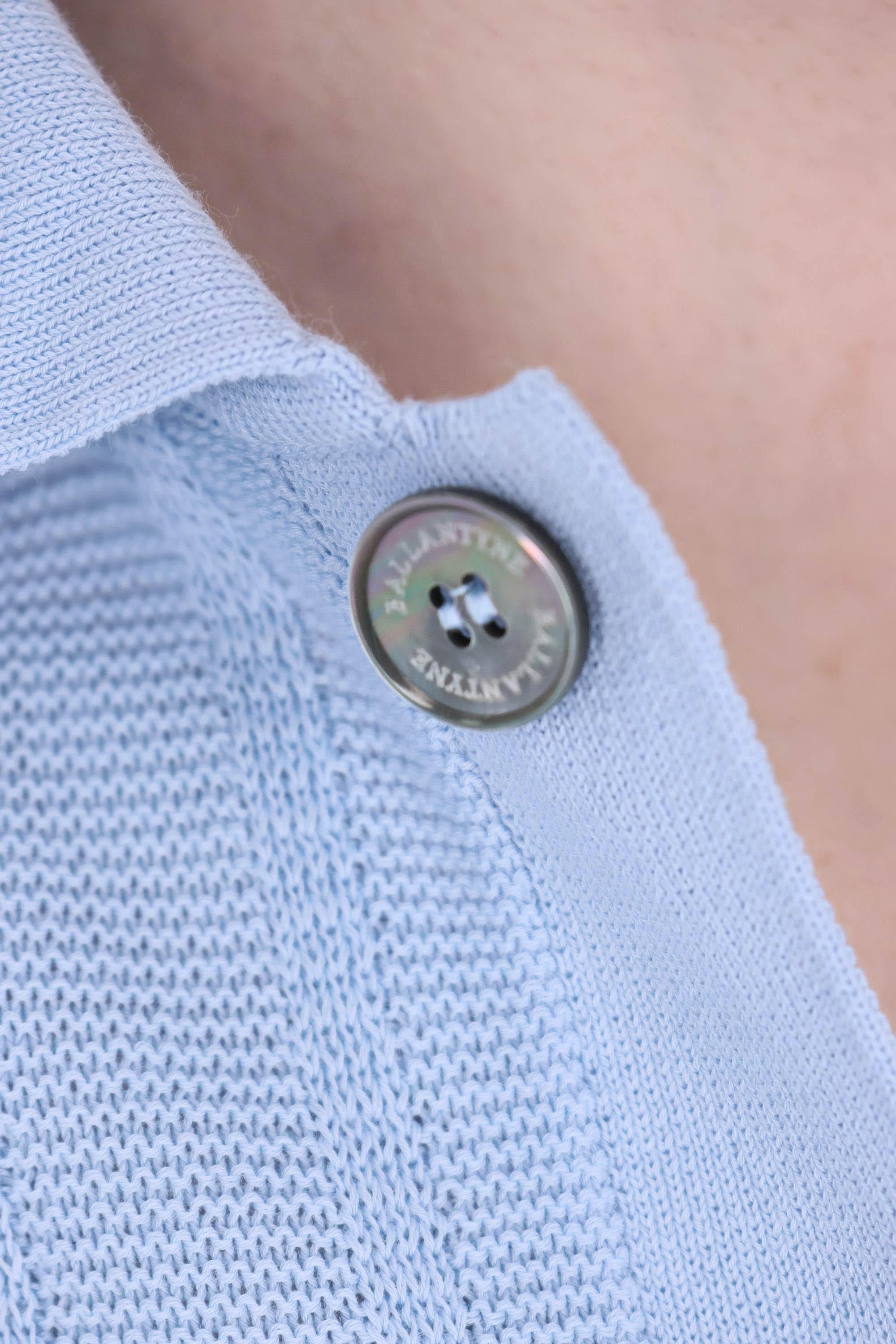 Ballantyne Polo-camicia in cotone tramato B2H025 14CME 13091
