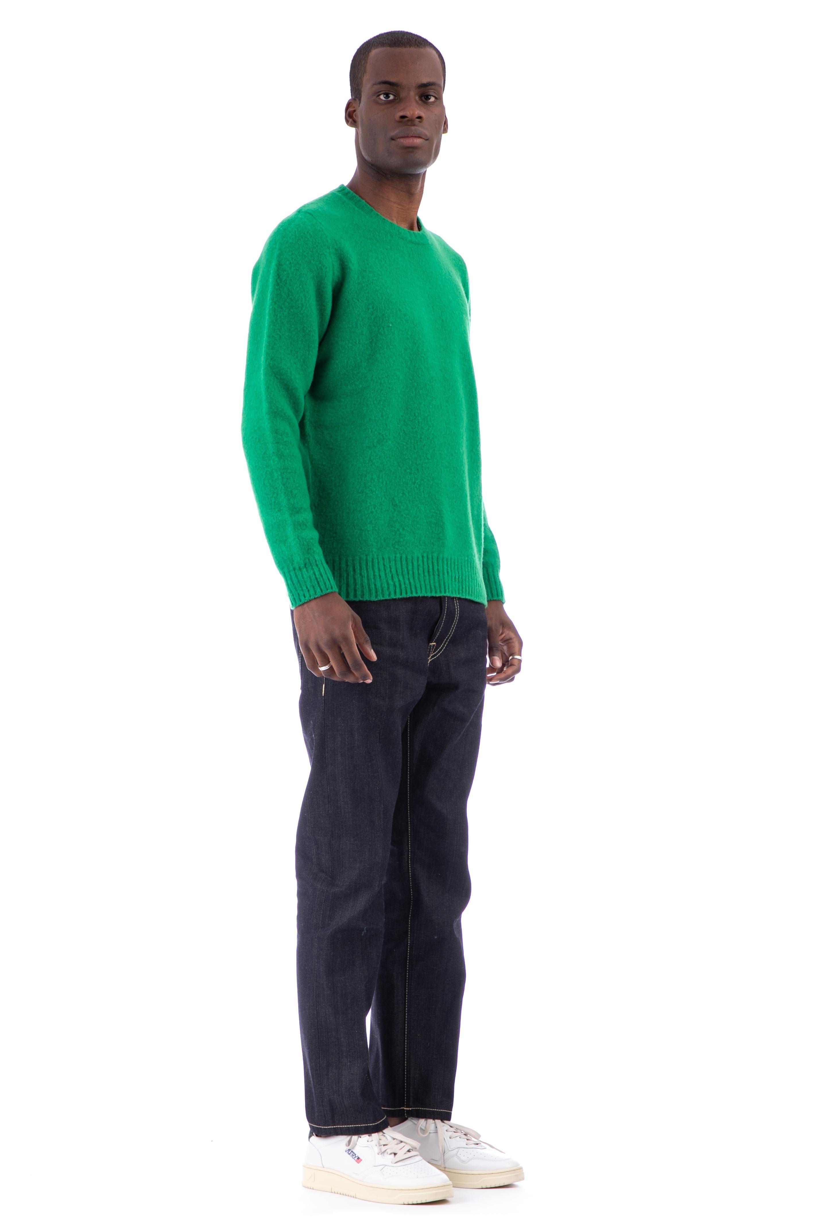 Maglia girocollo in lana garzata D8W103G_NEW7 431 Drumohr