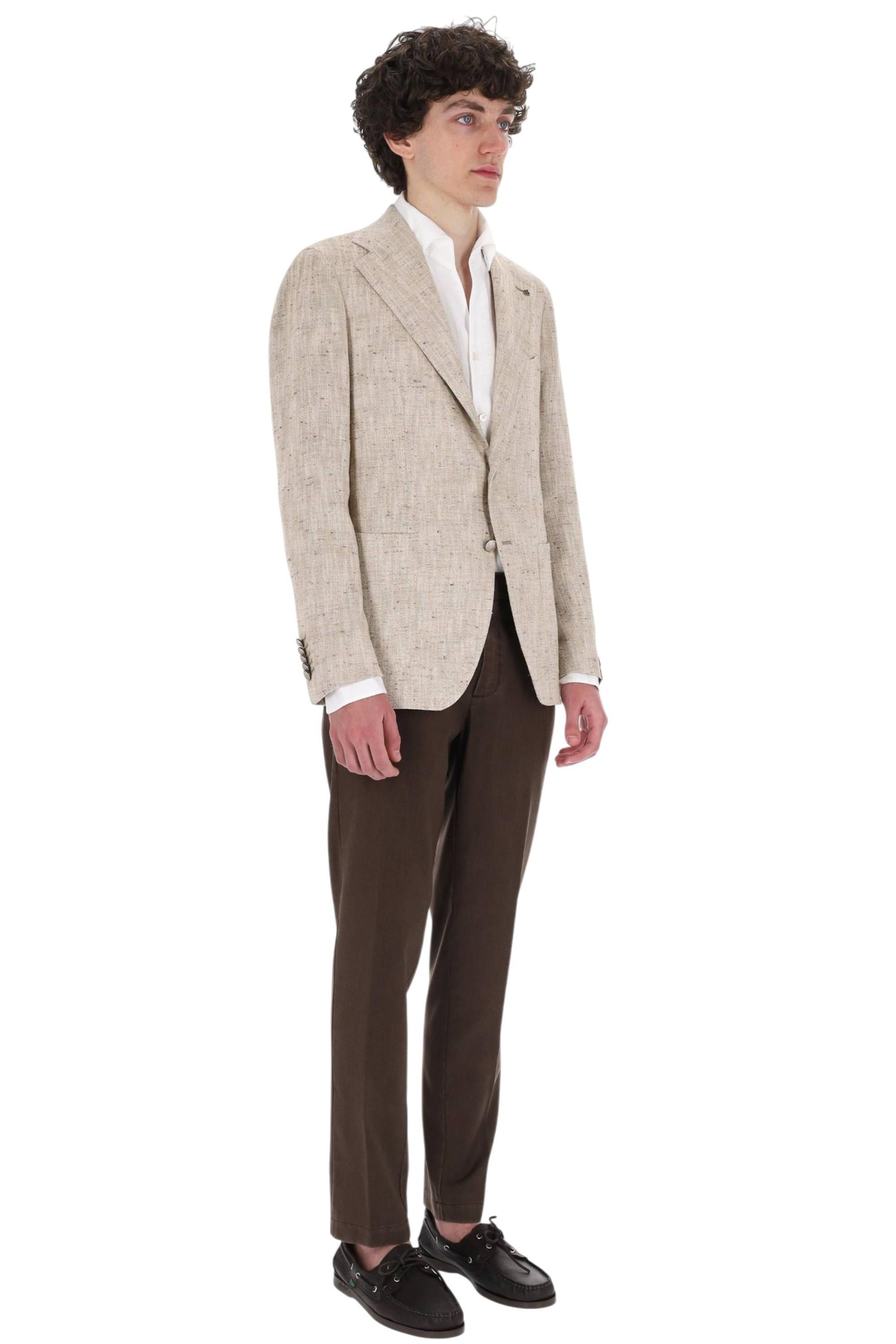 Tagliatore Giacca tramata Pino Lerario in cotone-seta-canapa G-PL22K A50088 A1128