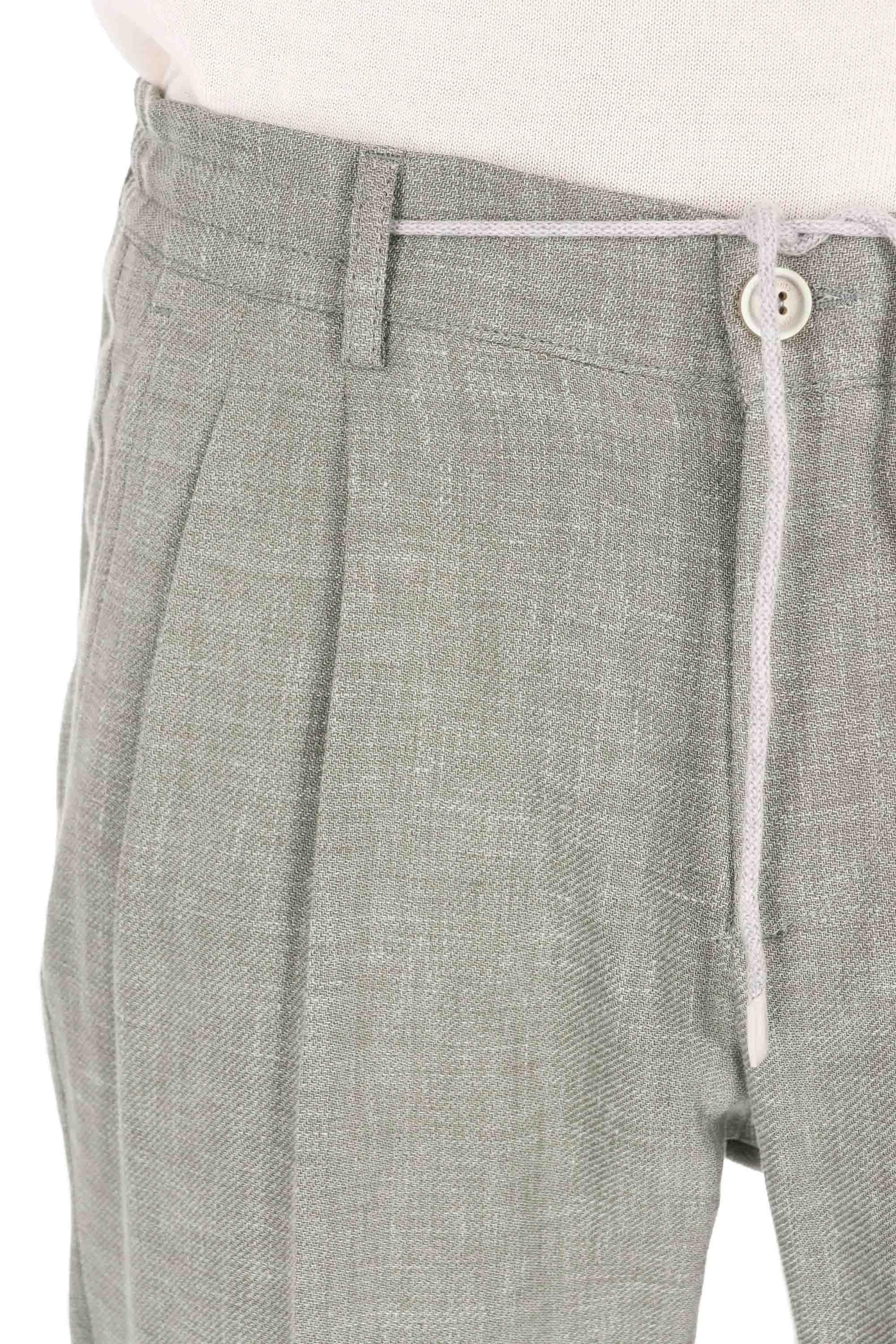 Eleventy Abito in lino-lana-seta tessuto Zegna Cross-ply M75ABUC10 TES0K024/2 07N