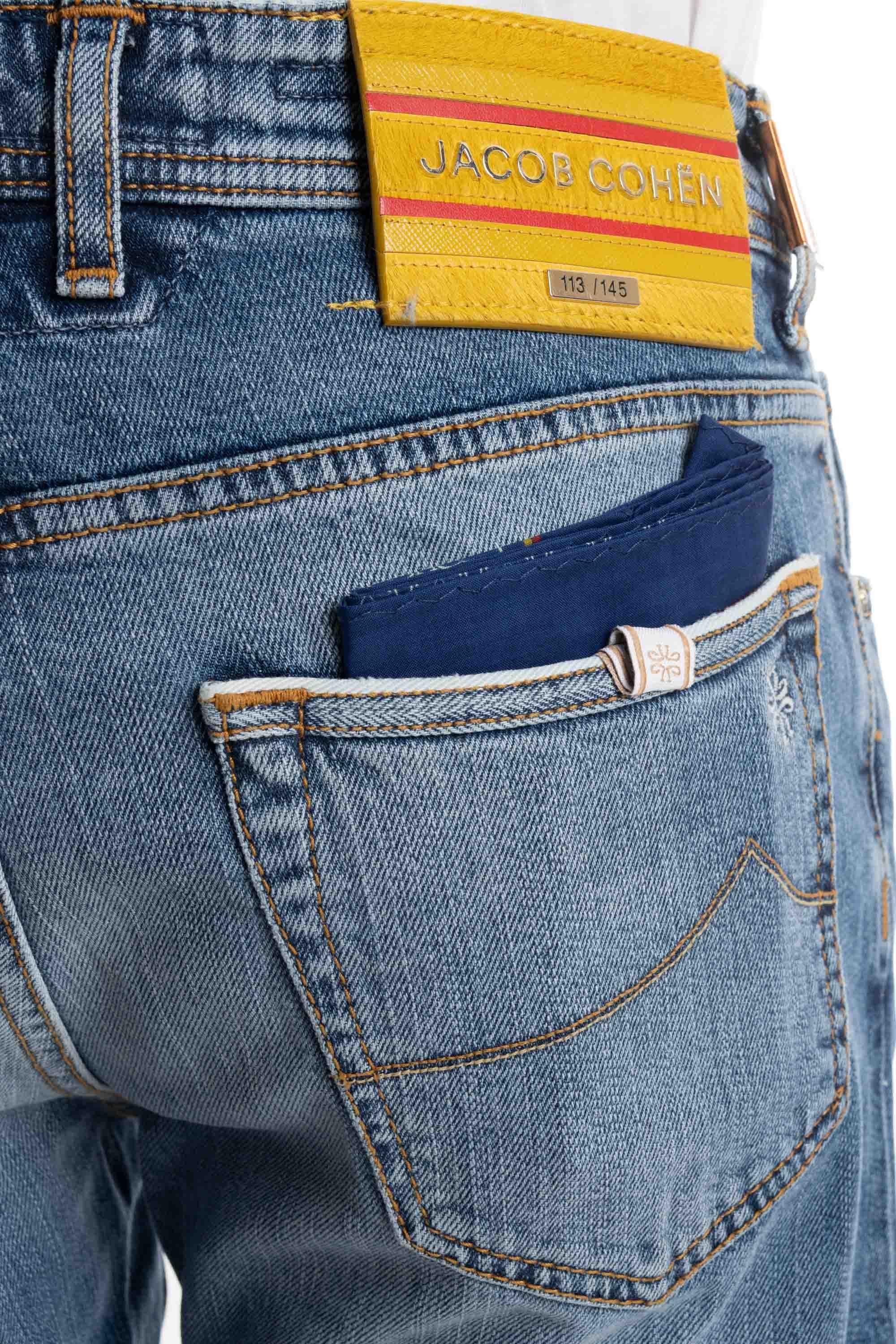 Jacob Cohen Jeans Limited Edition etichetta senape modello Bard L04 30 S 3746 BARD 881D