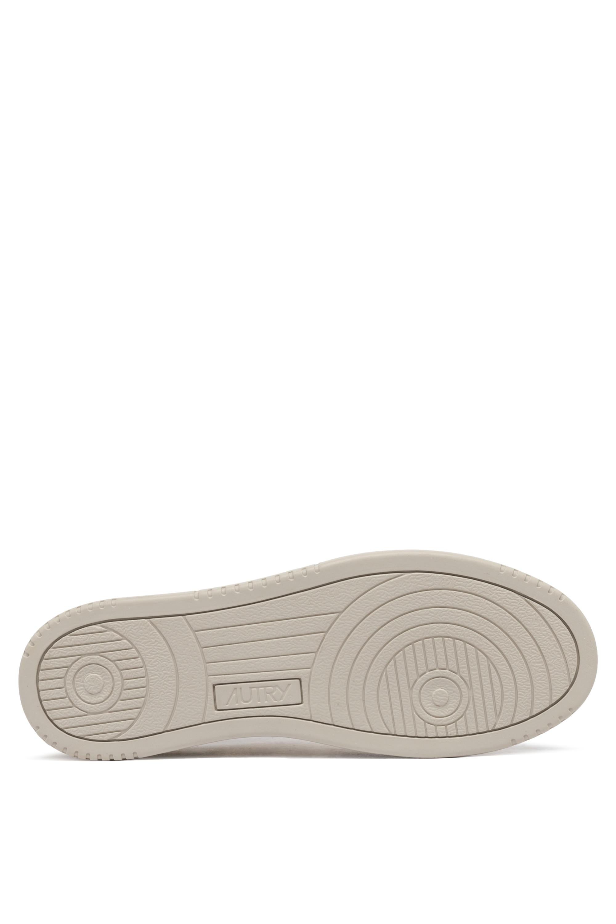Sneaker Medalist low in pelle effetto elephant talloncino ocra AULM NE06 APR/SAND Autry