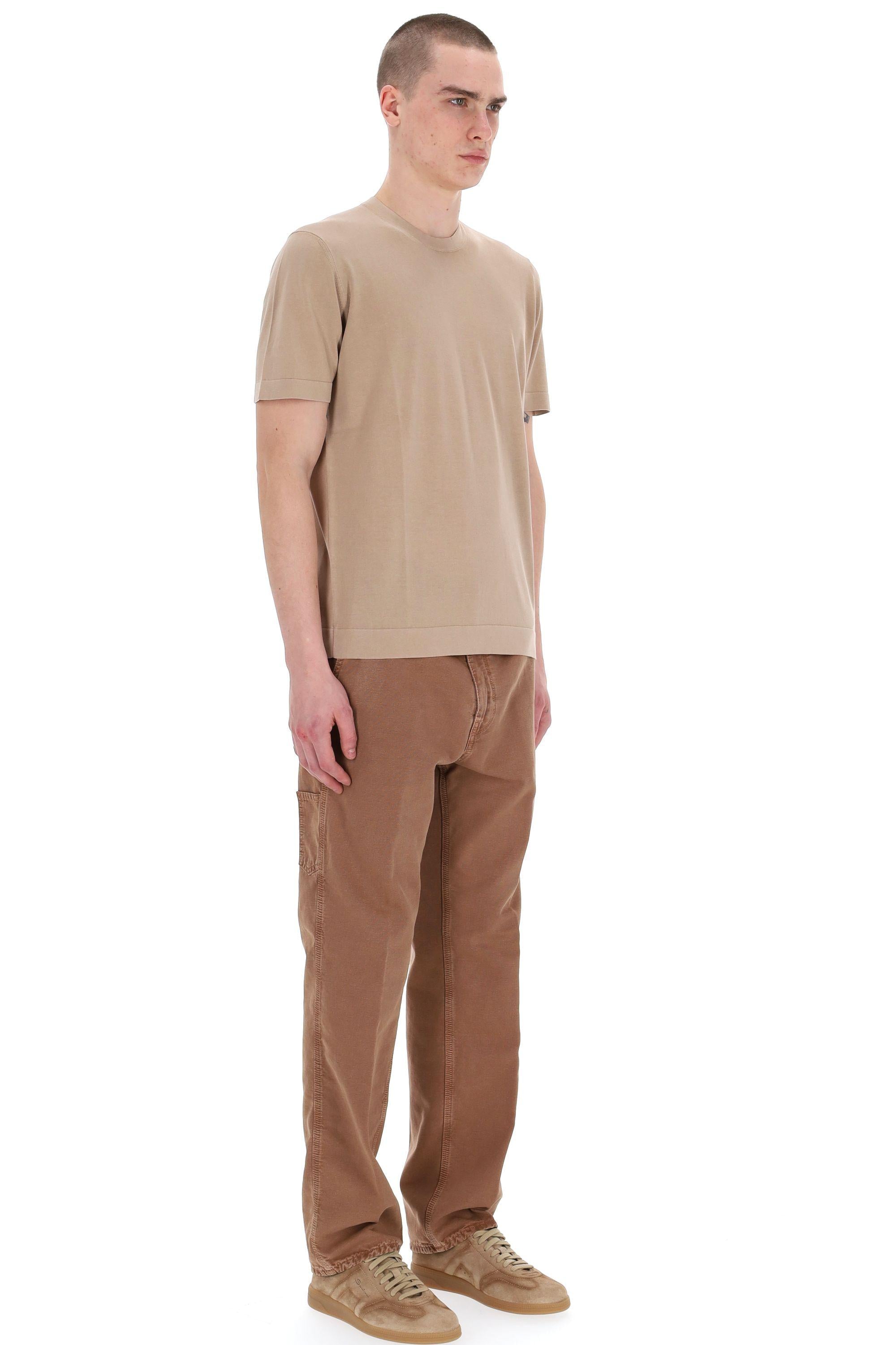T-shirt in cotone frosted superlight D0GF100N-2 515 Drumohr